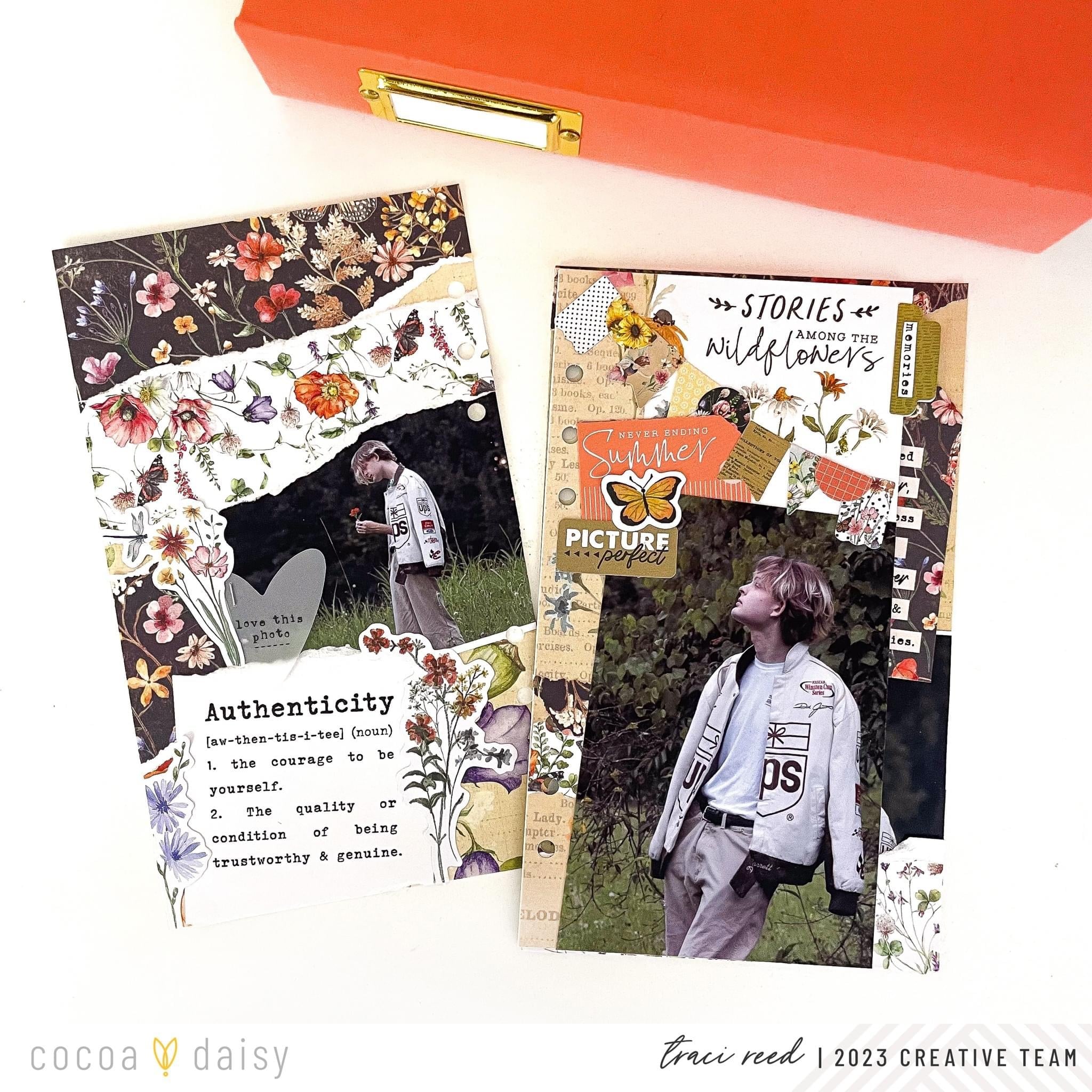 Creating Contrast with Quiet Meadow Kits Cocoa Daisy