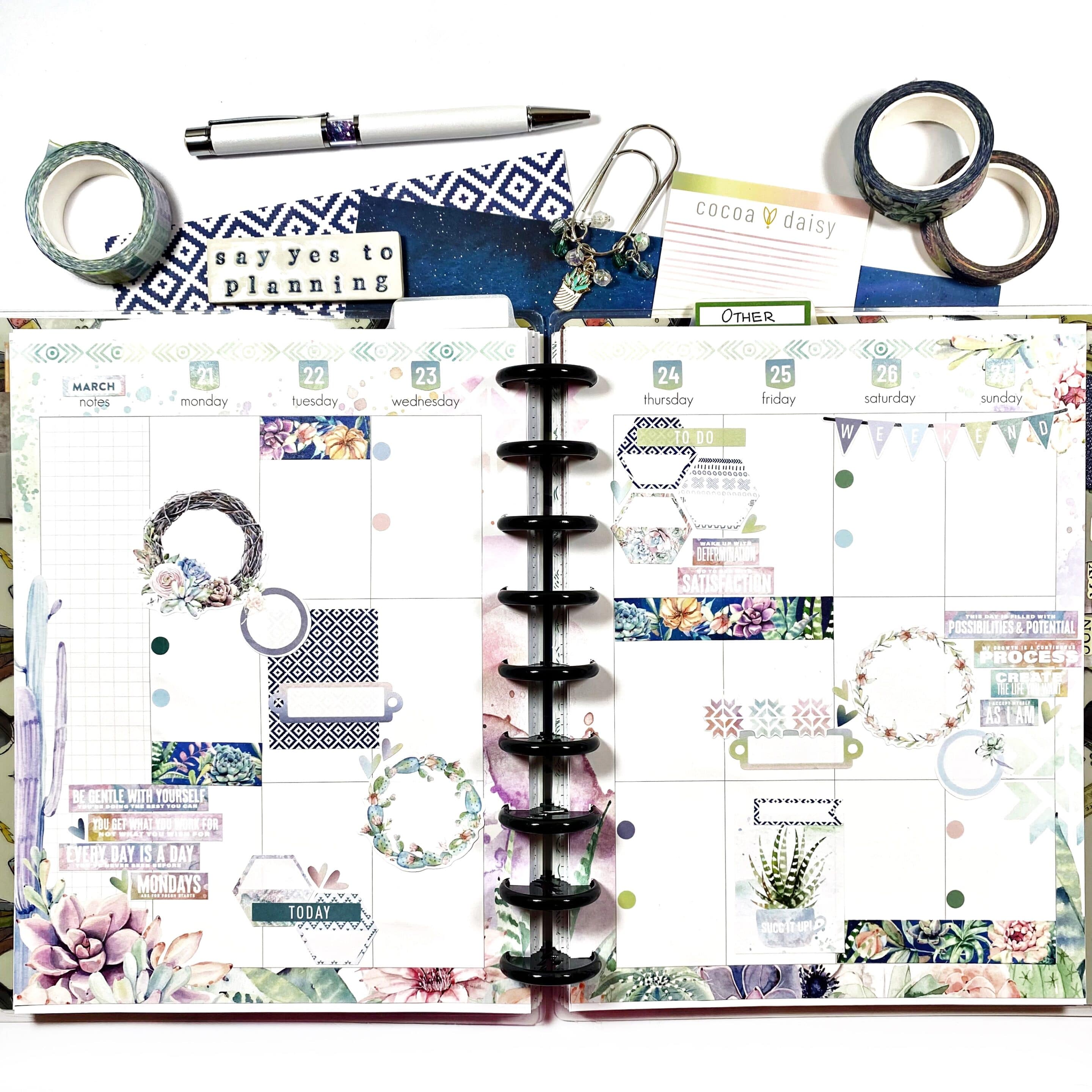 March Planner Guest Creator Recap Madison Walsh Cocoa Daisy