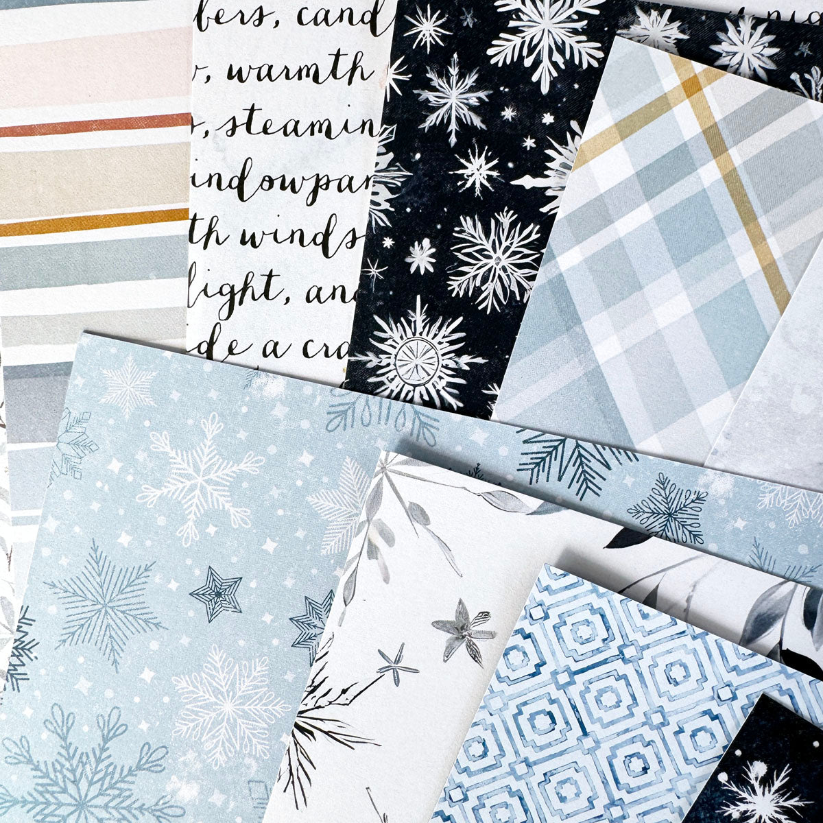 Nordic Nights 12x12 Set of Monthly Papers - January 2025