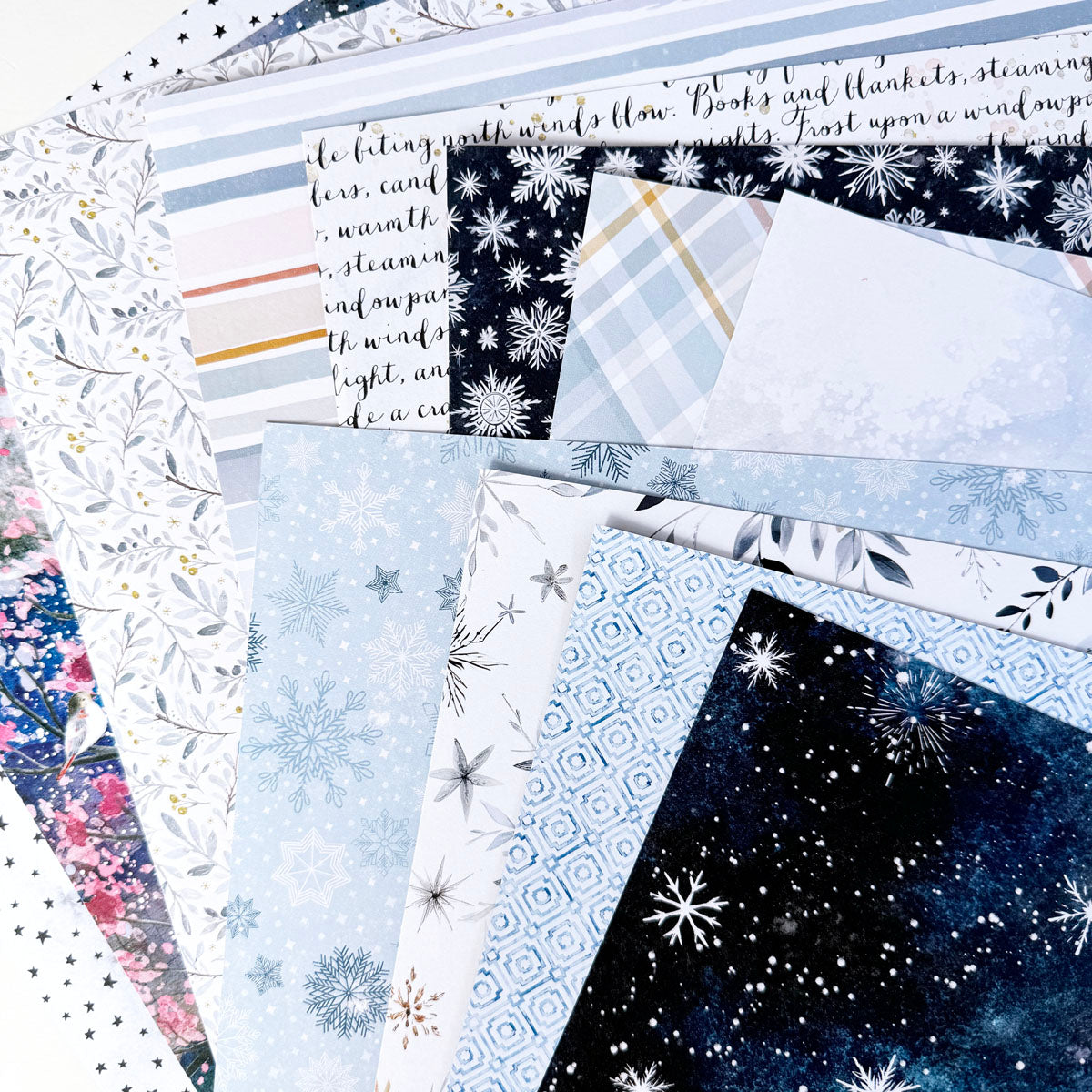 Nordic Nights 12x12 Set of Monthly Papers - January 2025