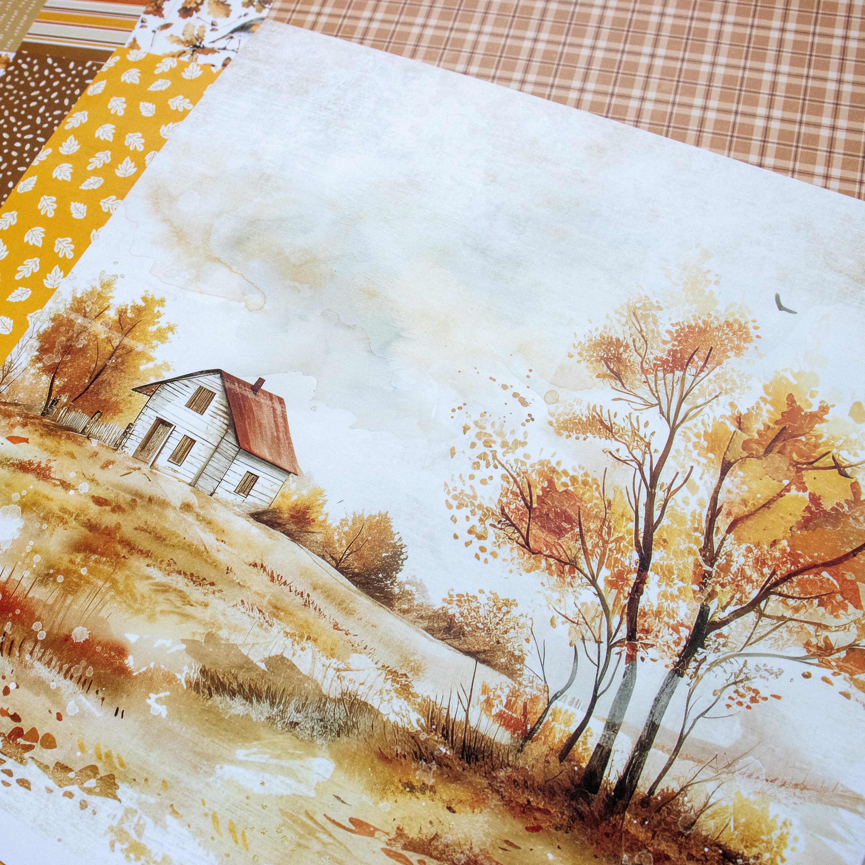 October Glow 12x12 Set of Monthly Papers - October 2025