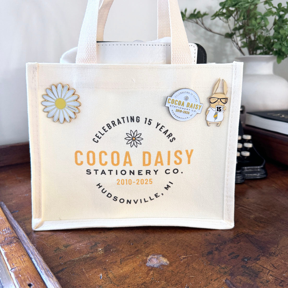 15th Anniversary - Cocoa Daisy Celebration Tote