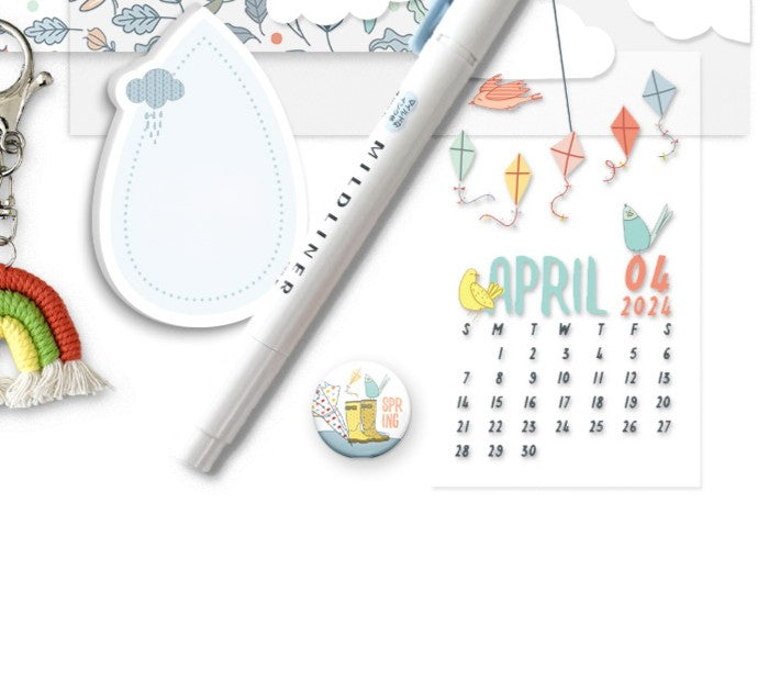 Take Flight Button Pin from the Stationery Kit - April 2024