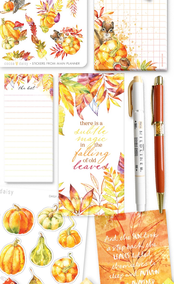 Autumn Whispers Acrylic Bookmark - October 2023