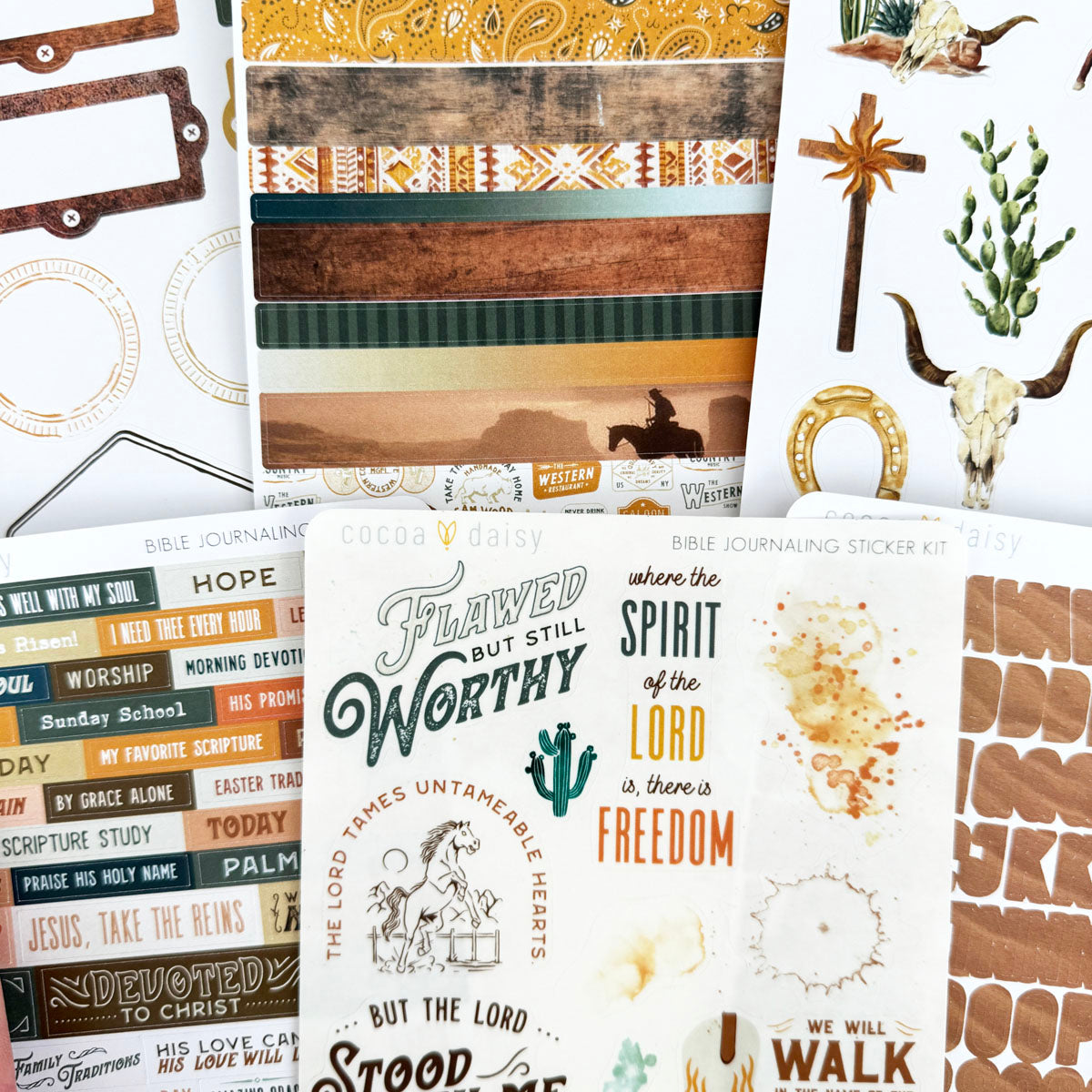 Big Sky Bible Journaling Sticker Kit March 2024