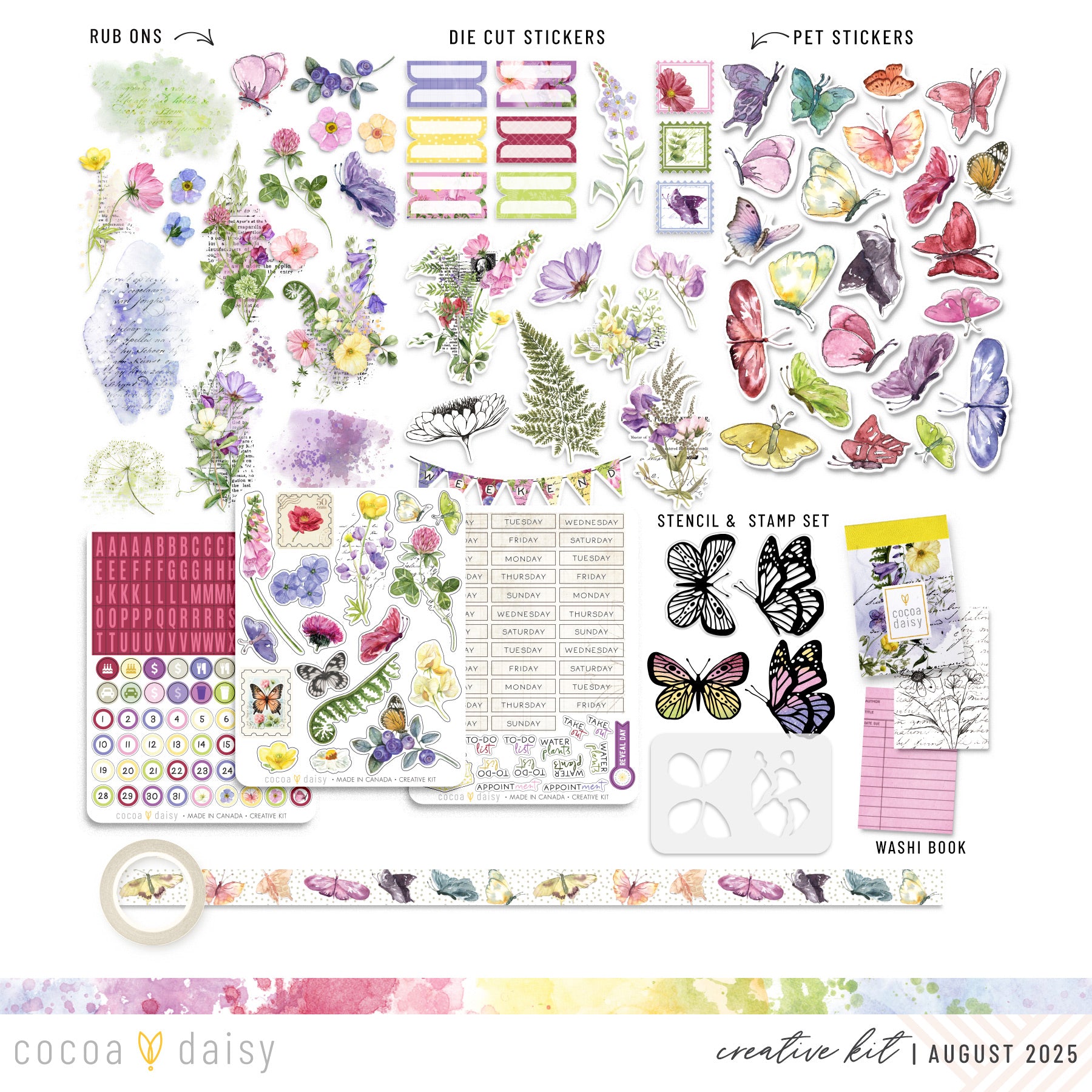 Flutterby Creative Kit - August 2025