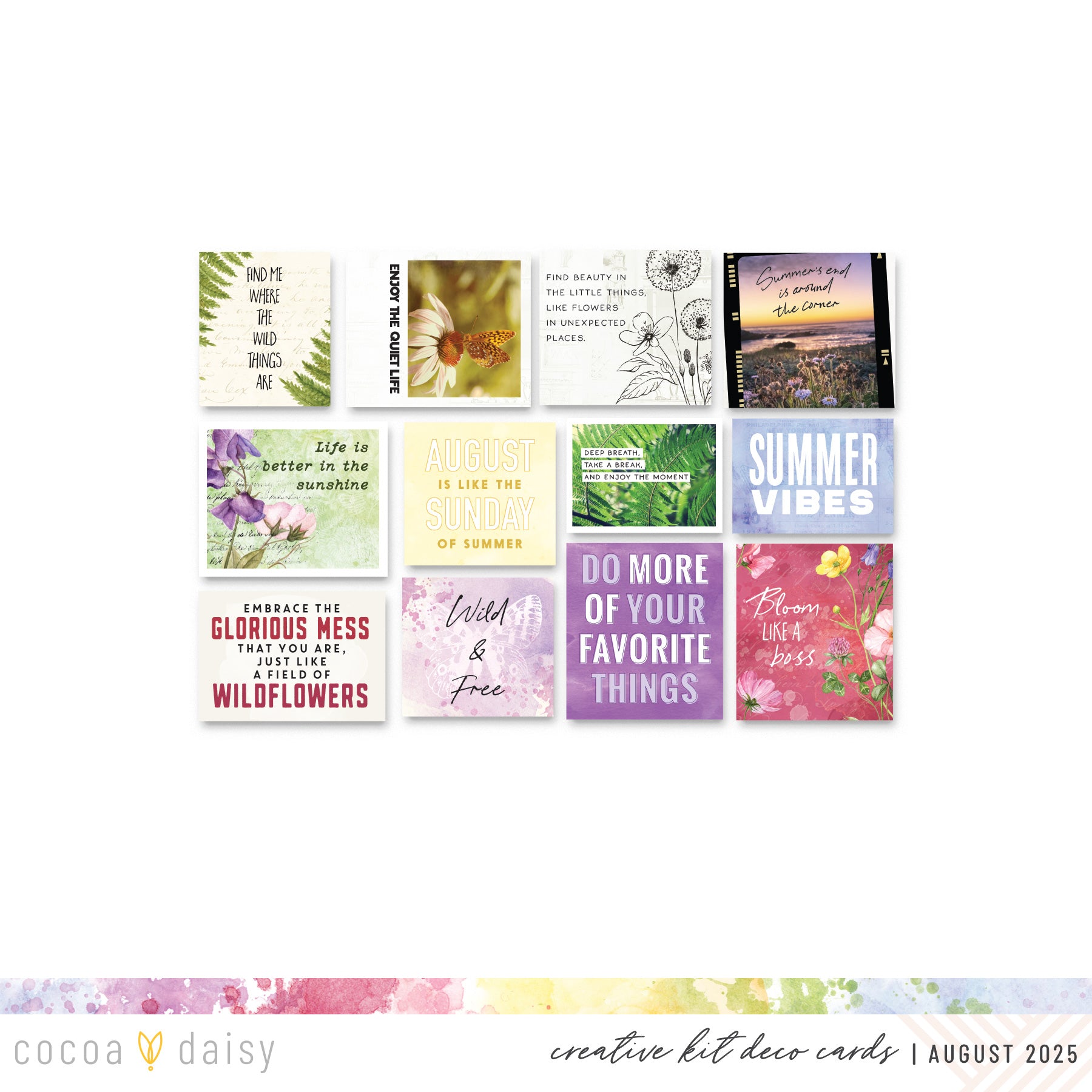 Flutterby Creative Kit - August 2025