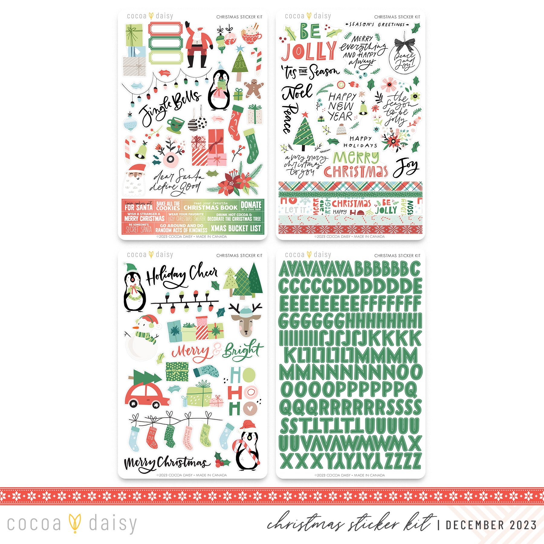 Christmas Bonus Sticker Kit 2023