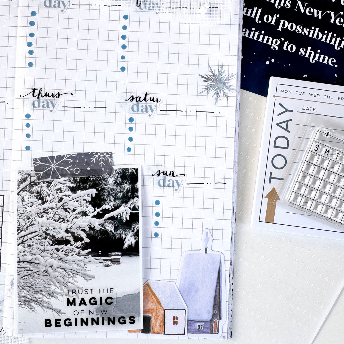 Nordic Nights Deluxe Journaling Kit- January 2025