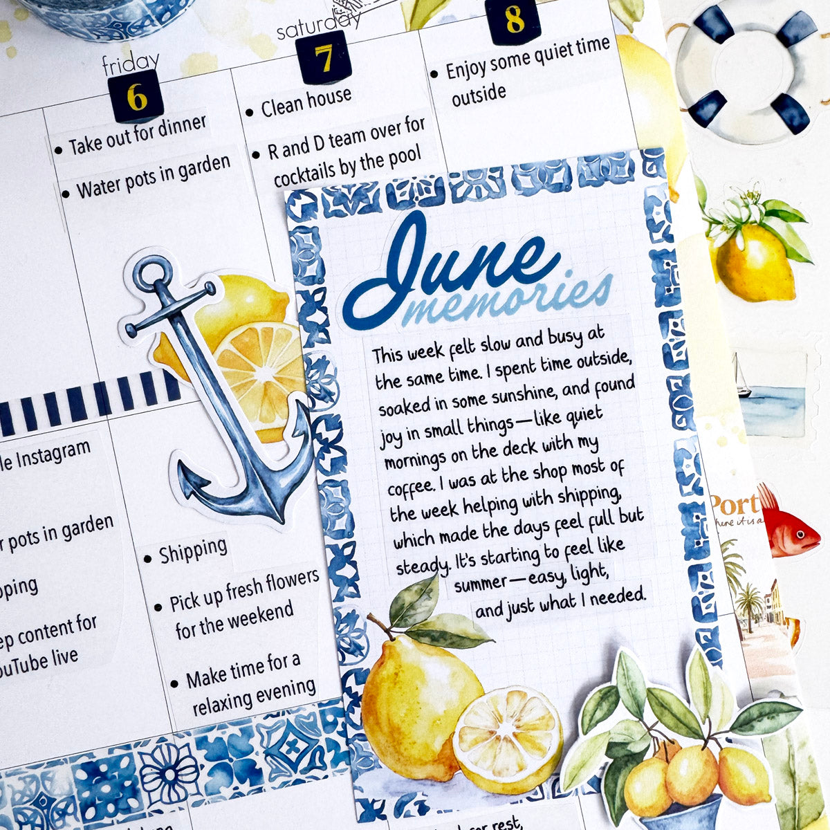 Mediterranean Muse Deluxe Journaling Kit- June 2025