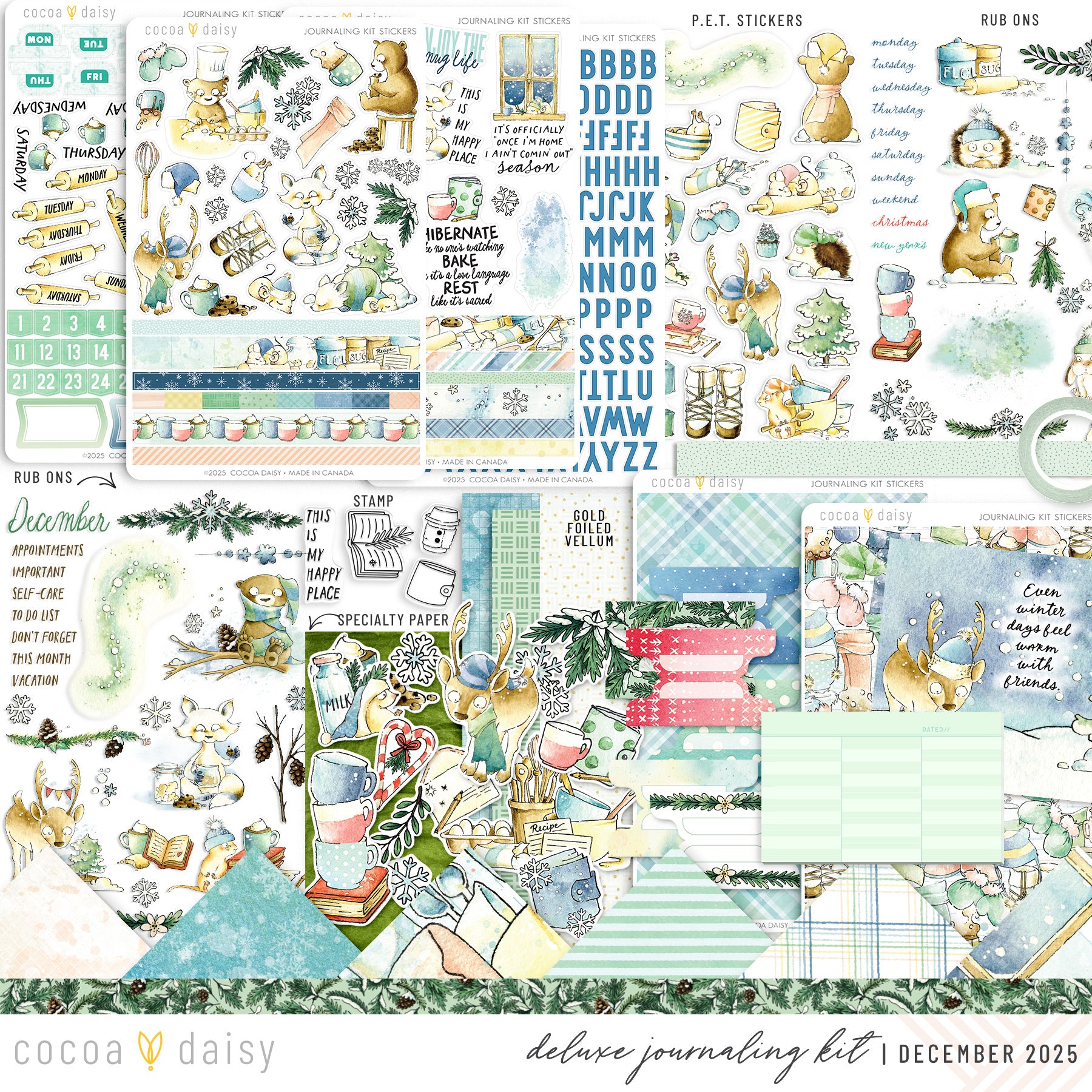 Snow Day Society Deluxe Journaling Kit- December 2025