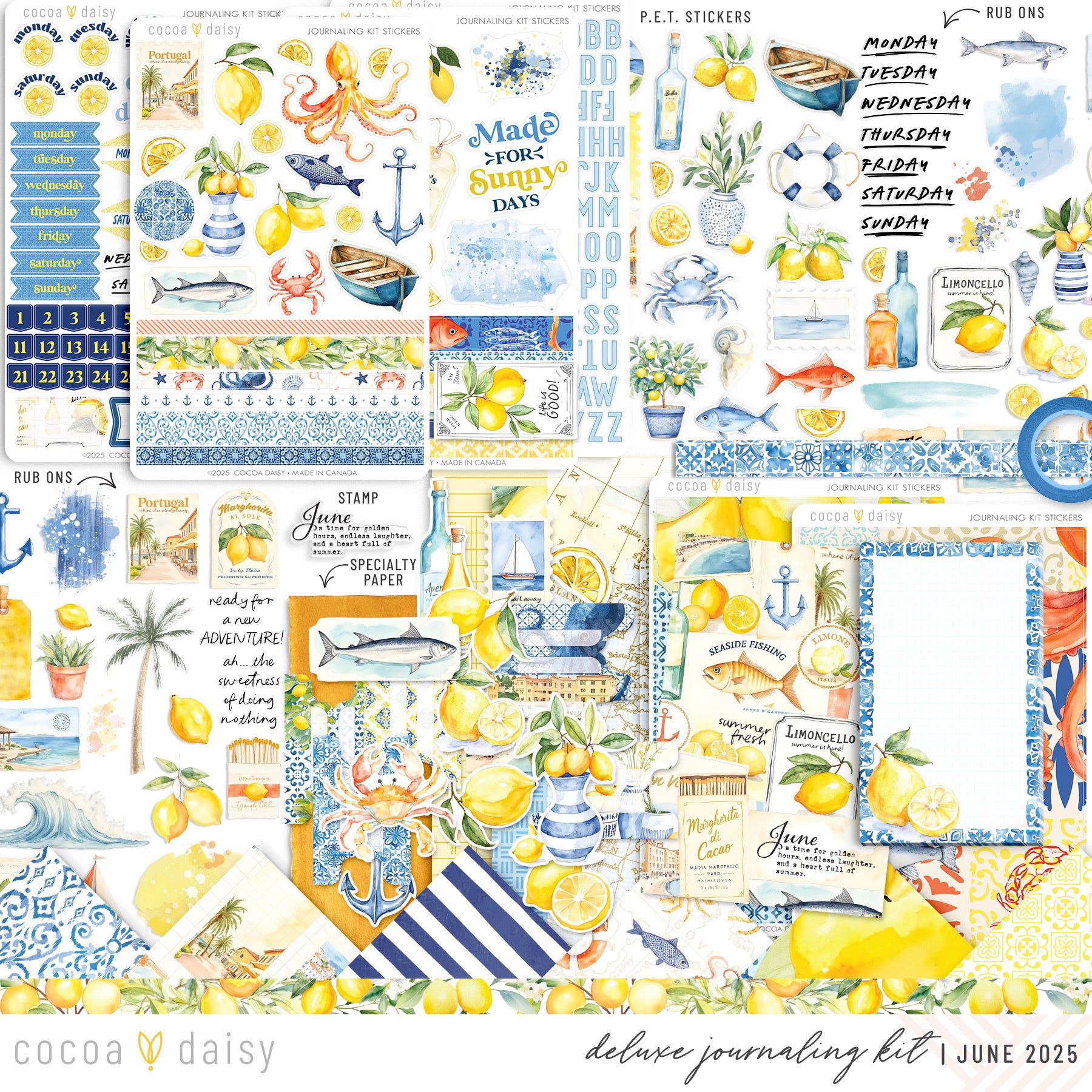 Mediterranean Muse Deluxe Journaling Kit- June 2025
