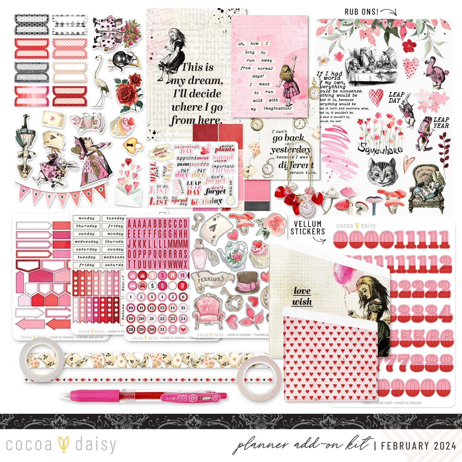 FOILED- Holiday Planner Stickers – Rose Colored Daze