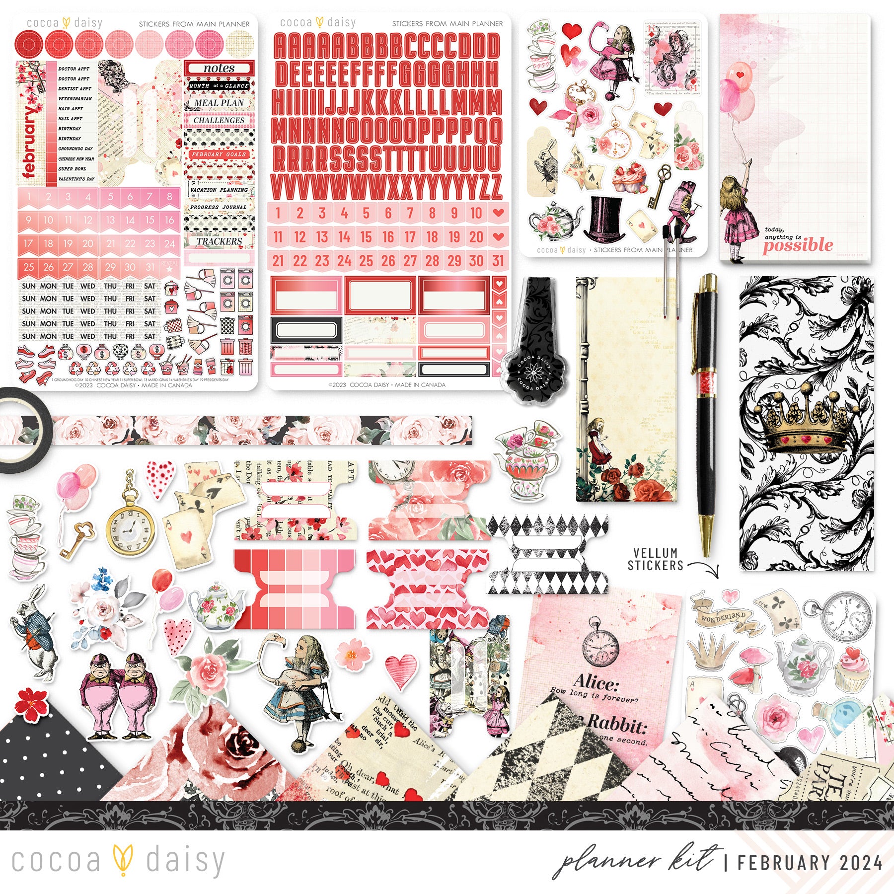Wonderland Planner Kit - NO INSERTS February 2024