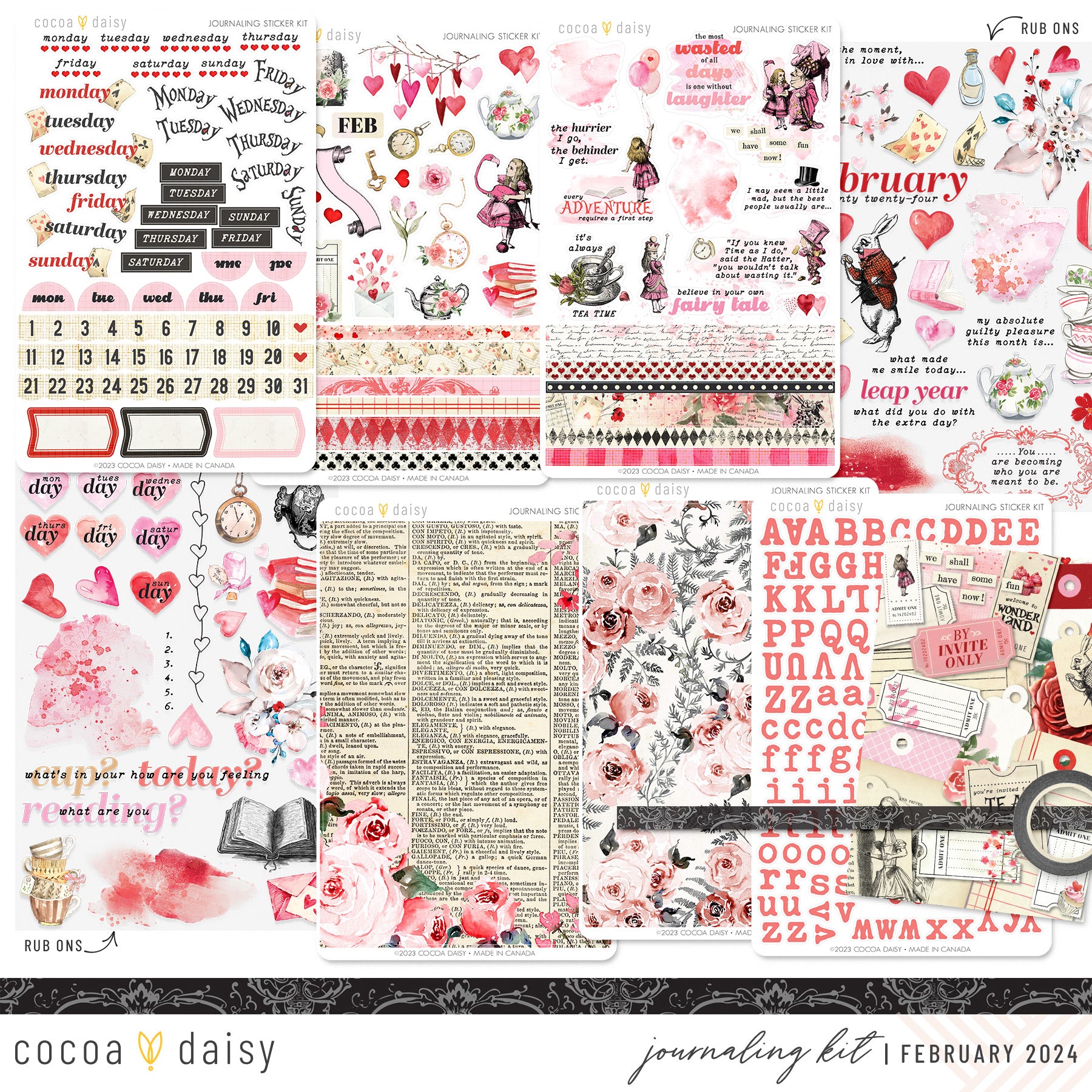 Wonderland Journaling Kit February 2024