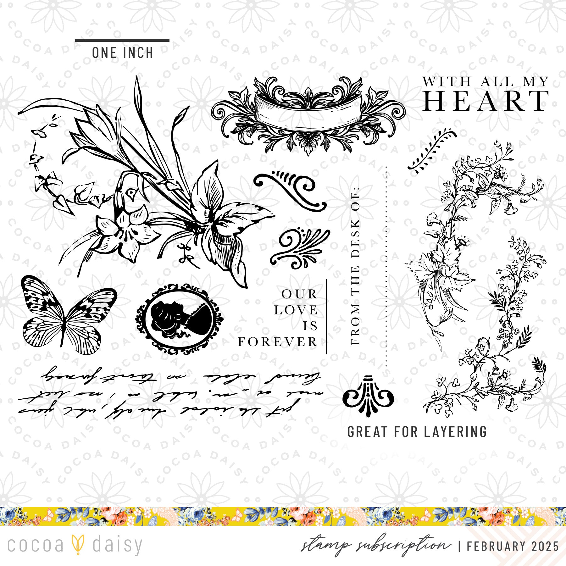 Penelope "With All My Heart" Stamp Set - February 2025