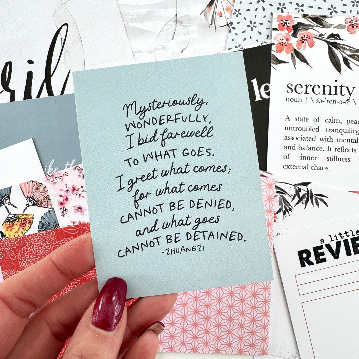Serenity Scrapbooking Kit - Choose Your Add On - April 2025