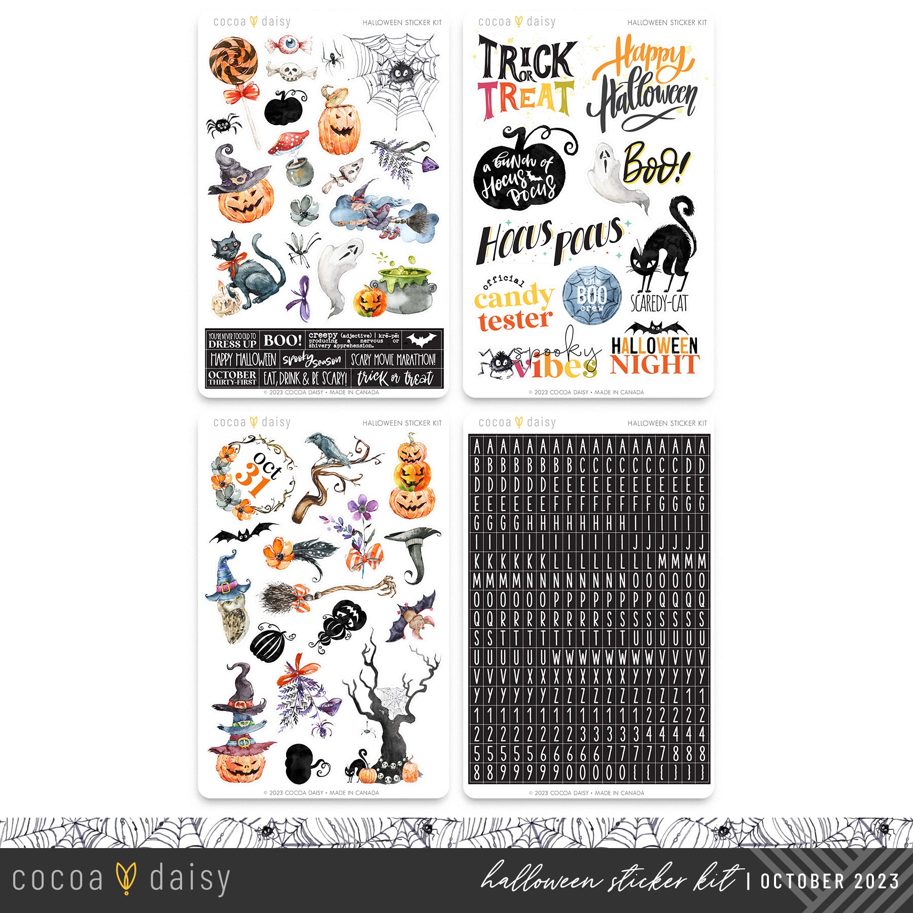 Halloween 2023 Bonus Sticker Kit