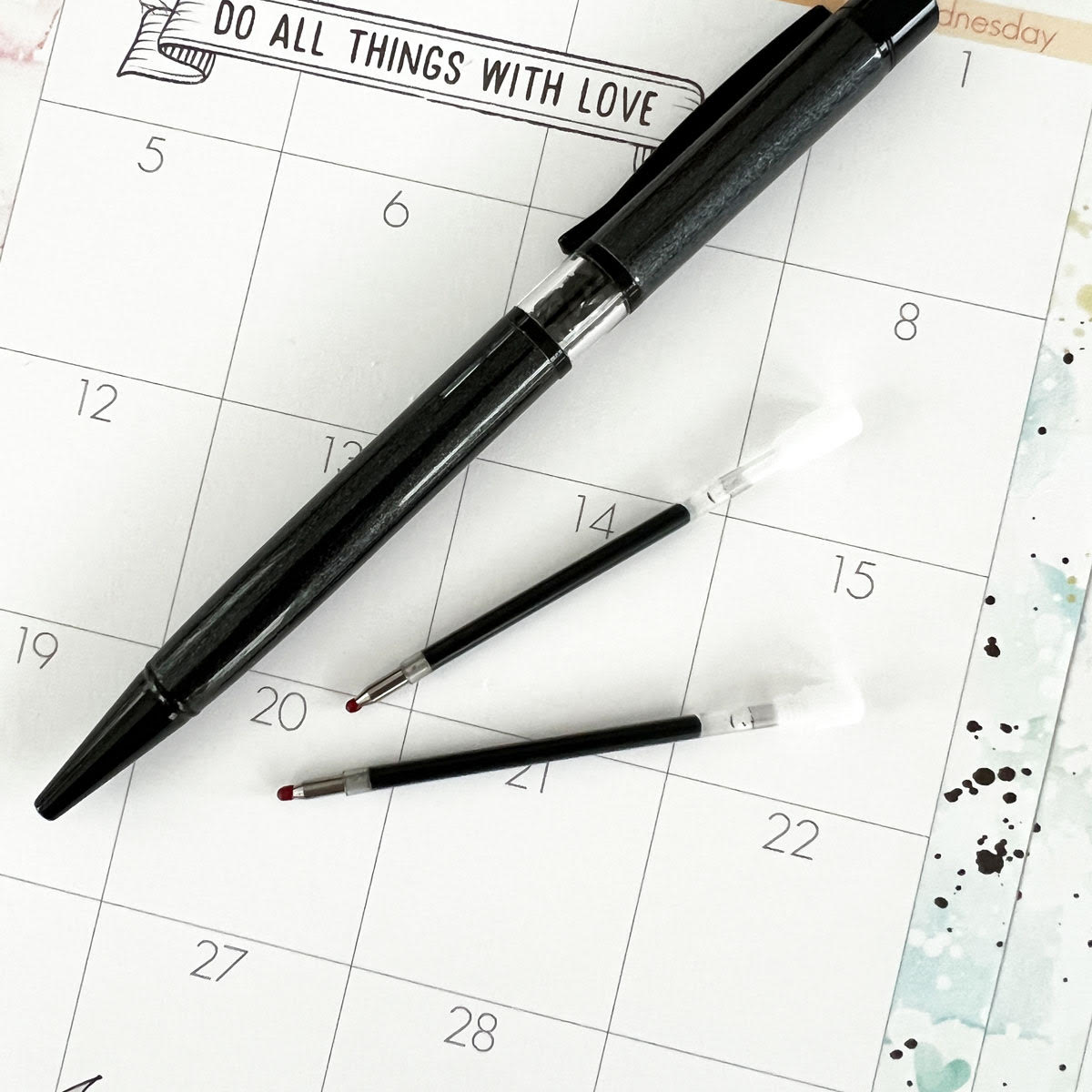 Gel Refill for Cocoa Daisy Twist Pens with Daisy on The Top