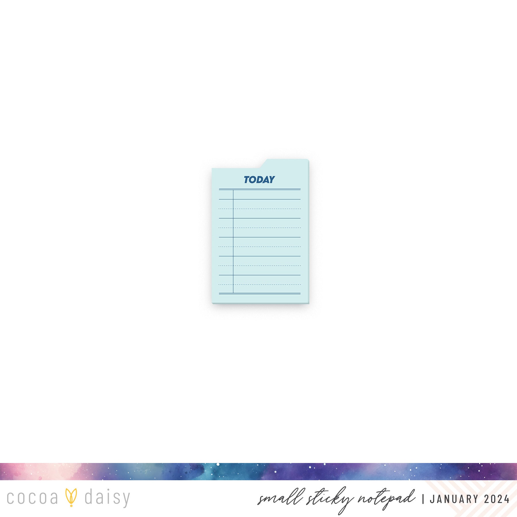 Silent Moon "Today" Small Sticky Notes from the Stationery Kit - January 2024