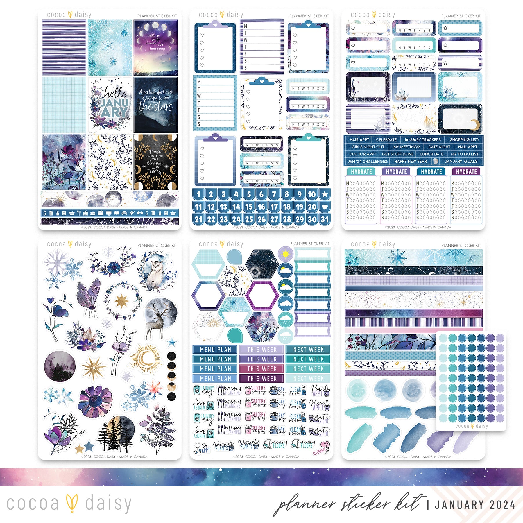 Clear Cat Planner Stickers – Oh My Dollar!