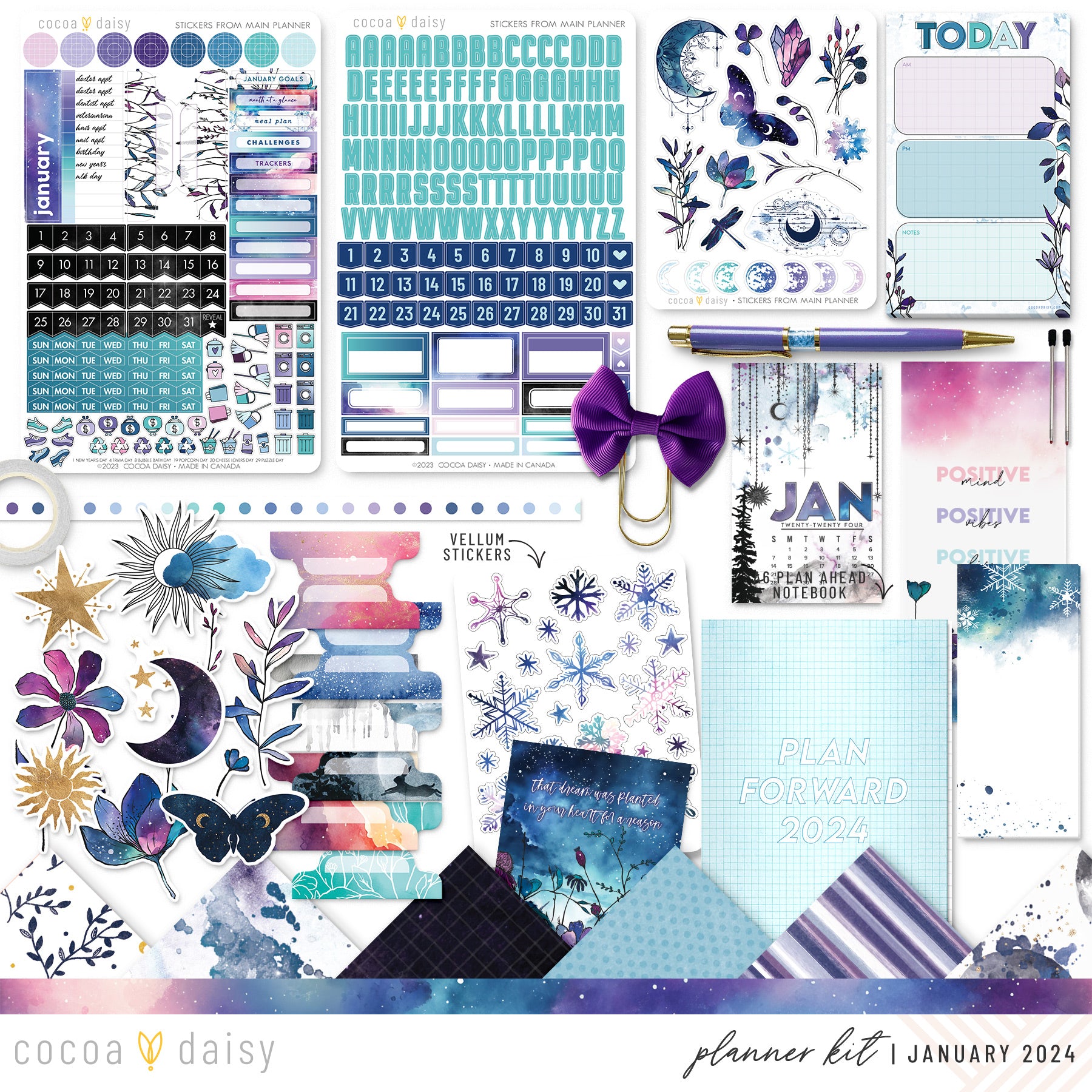 January Planner Stickers – Paper Hearts Planner Co.