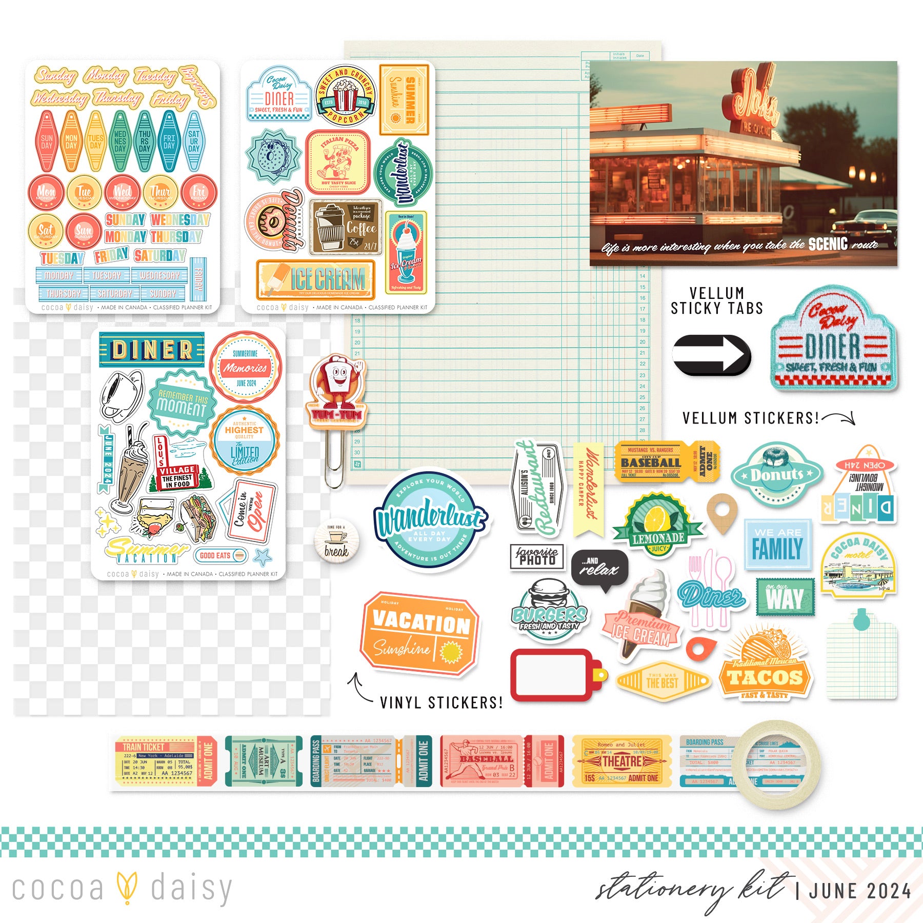 Let's Go Stationery Kit June 2024