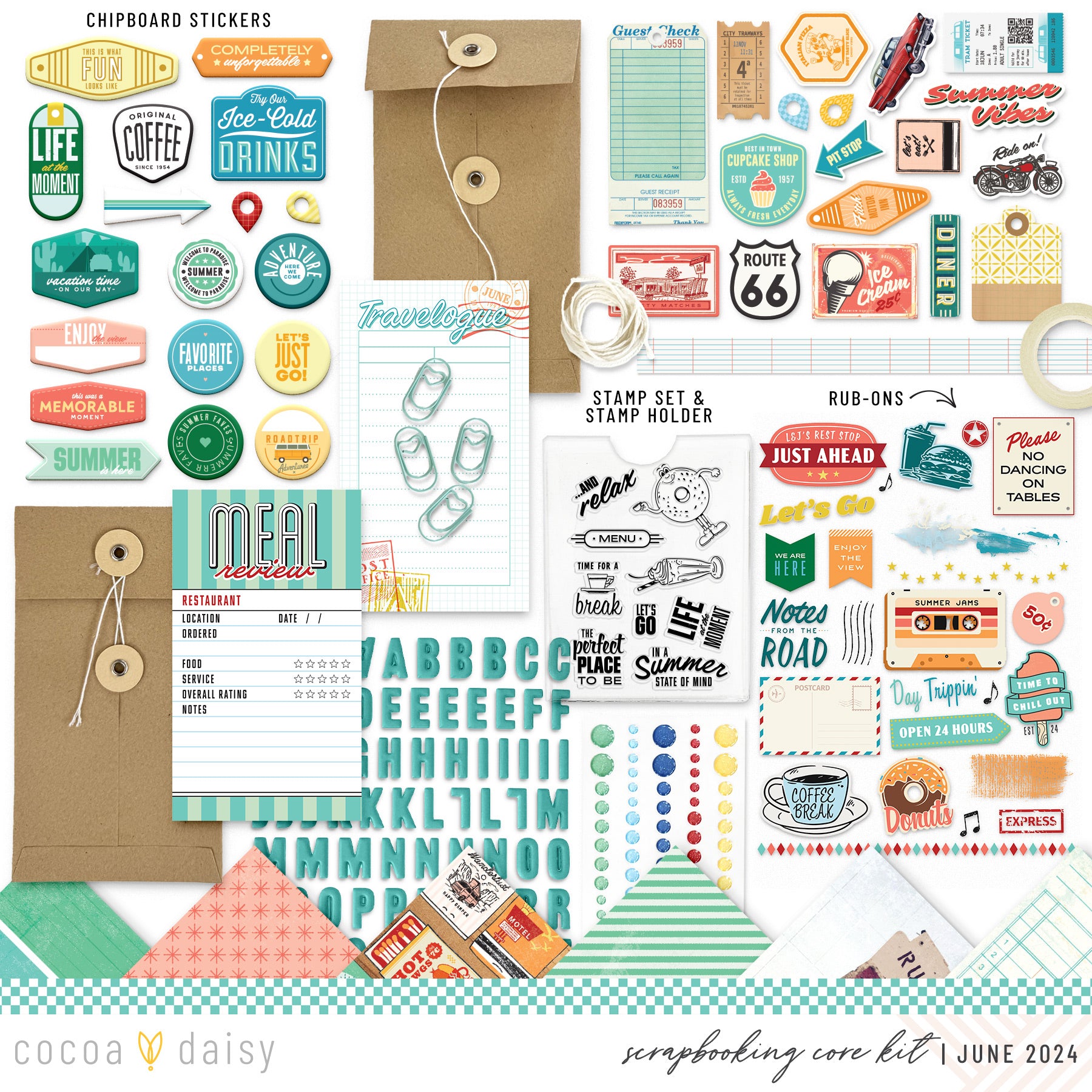 Let's Go Scrapbooking Kit - No Add Ons - June 2024