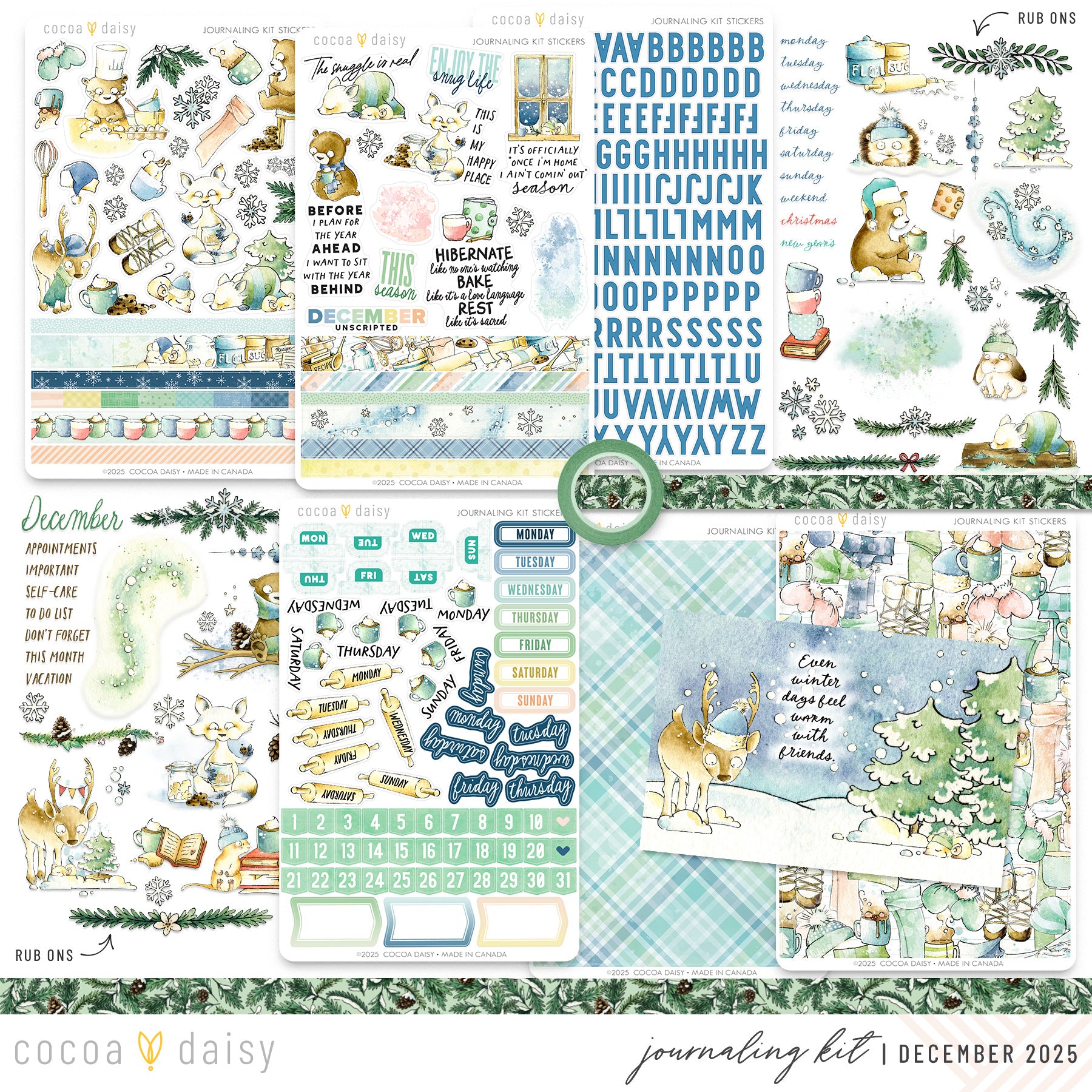 Snow Day Society Journaling Kit - December 2025