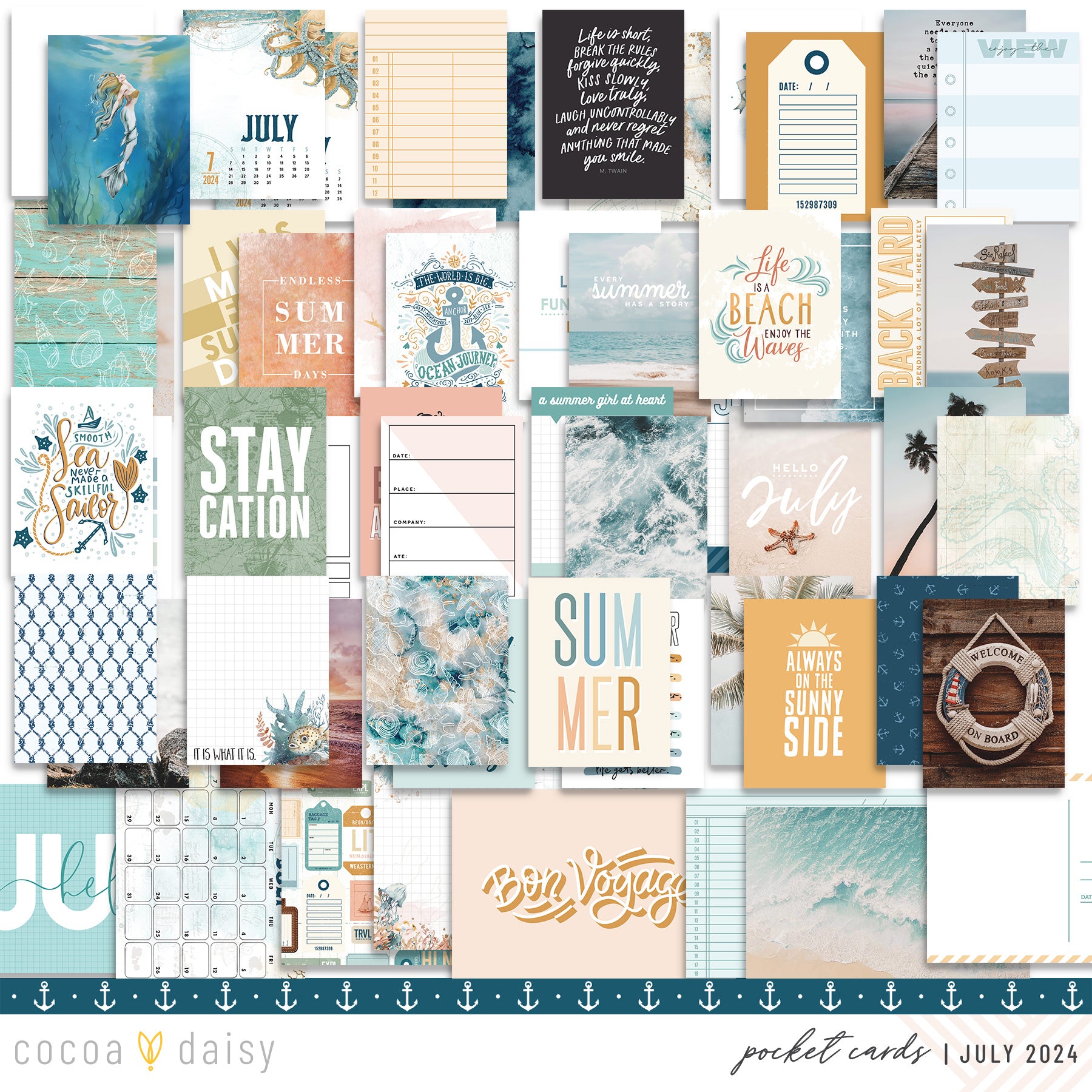 Into The Blue Pocket Cards Only July 2024