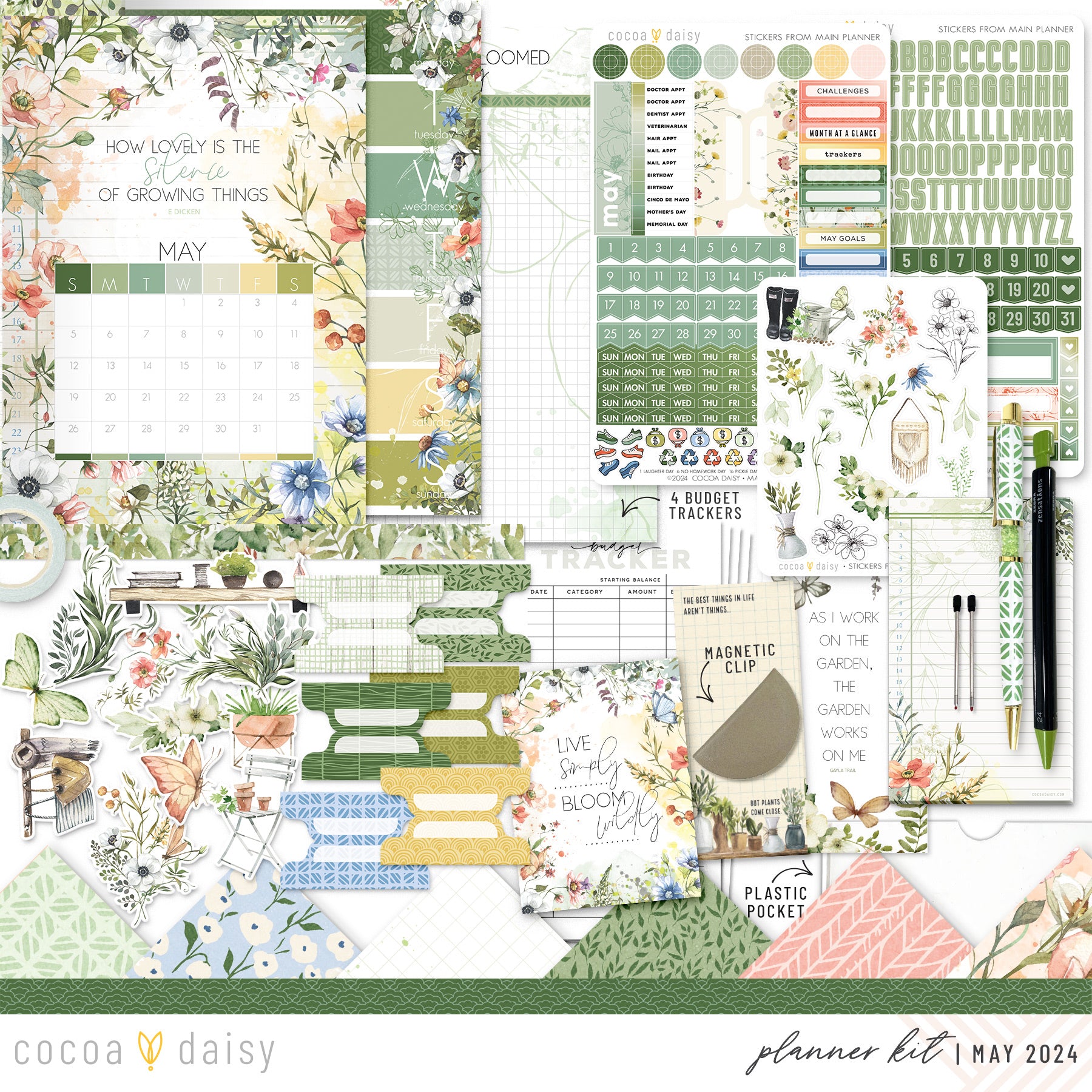 From The Garden Planner Kit - Choose your insert or notebook May 2024