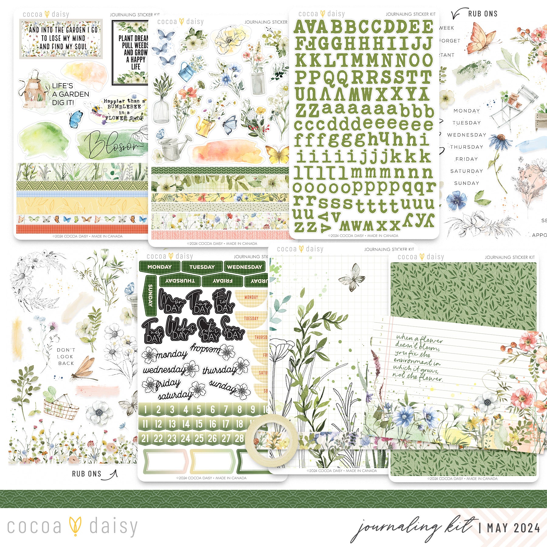 From The Garden Journaling Kit May 2024 – Cocoa Daisy