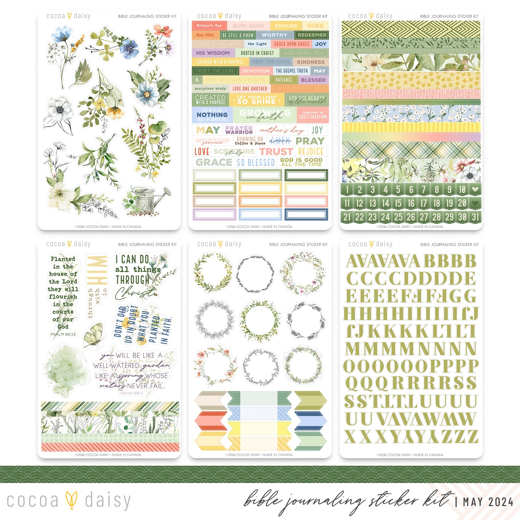 from-the-garden-bible-journaling-sticker-kit-may-2024-cocoa-daisy