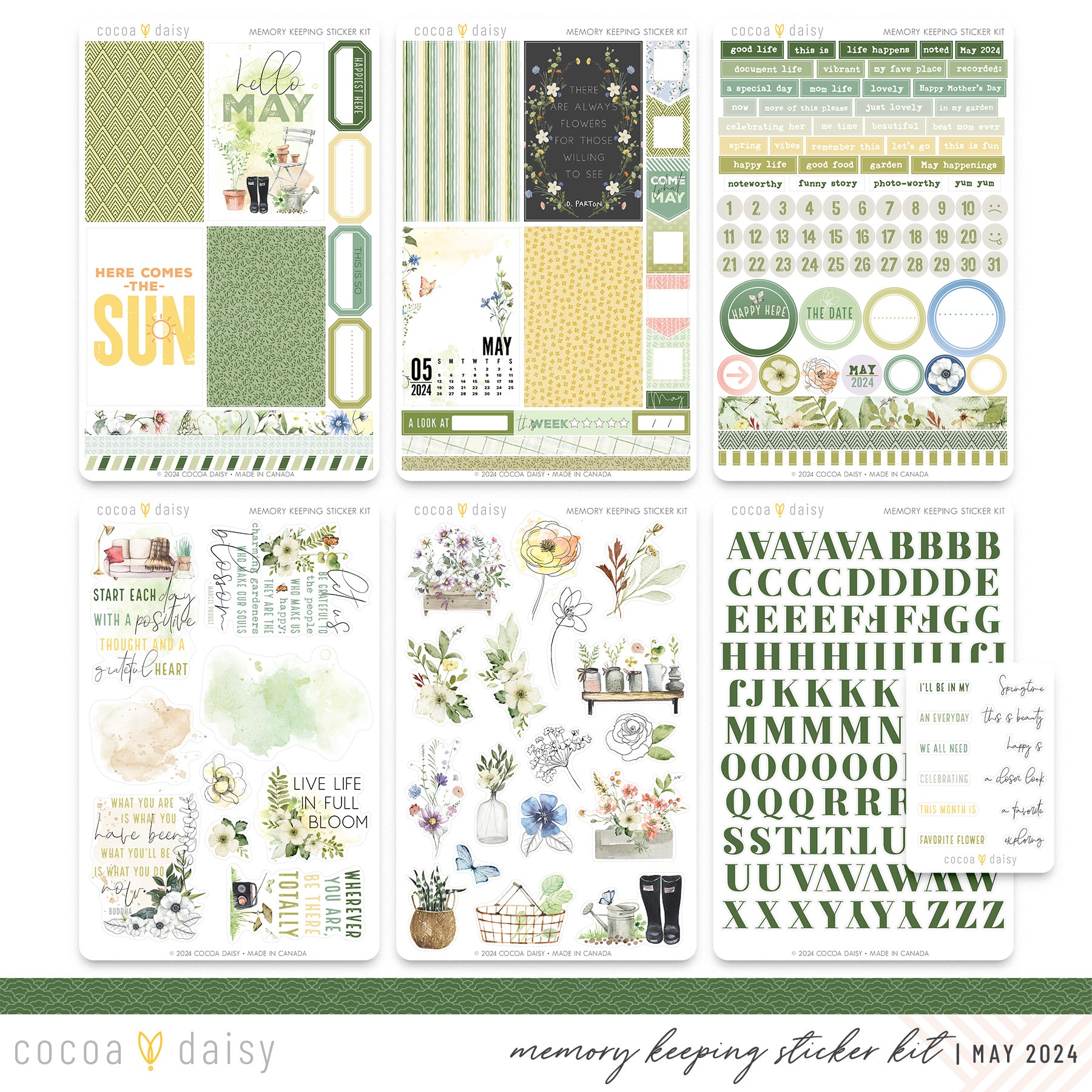 from-the-garden-memory-keeping-sticker-kit-may-2024-cocoa-daisy