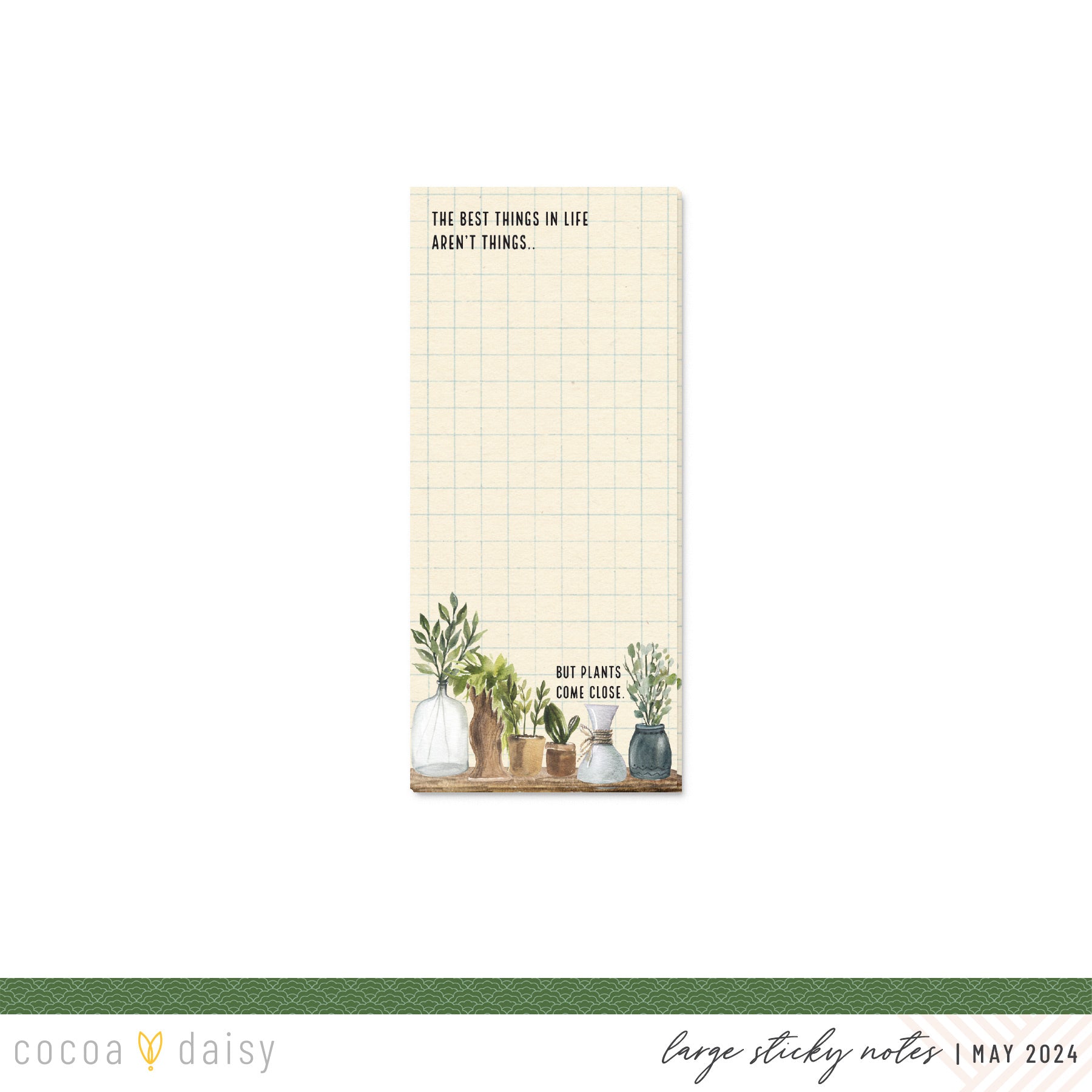 From The Garden "Plants" Sticky Notepad From The Planner Kit - May 2024