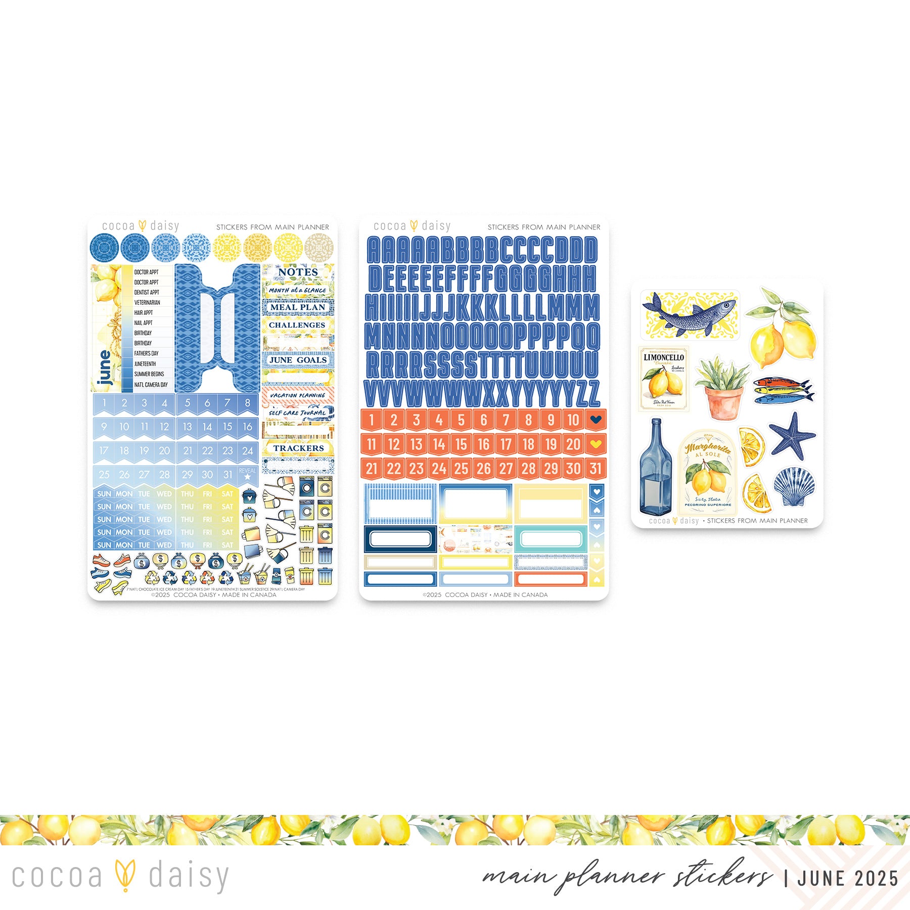 Mediterranean Muse Planner Kit - Choose your insert or notebook - June 2025