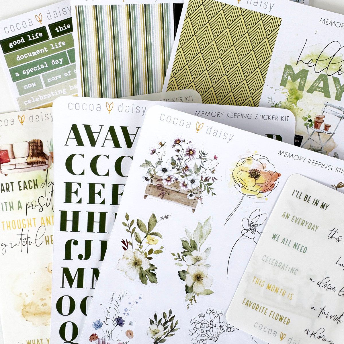 From The Garden Memory Keeping Sticker Kit  May 2024