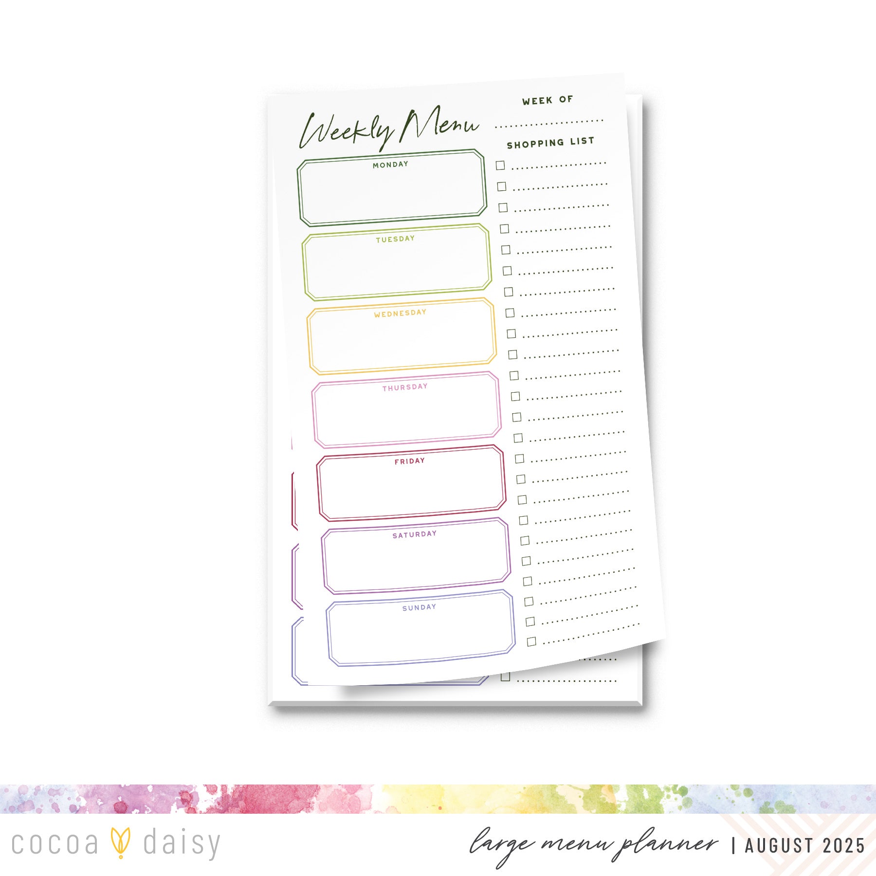 Flutterby Planner Kit - Choose your insert or notebook - August 2025