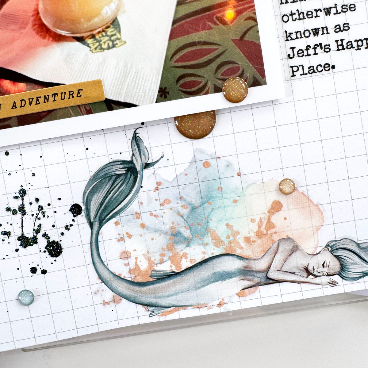 Into The Blue Scrapbooking Kit - Choose Your Add On - July 2024