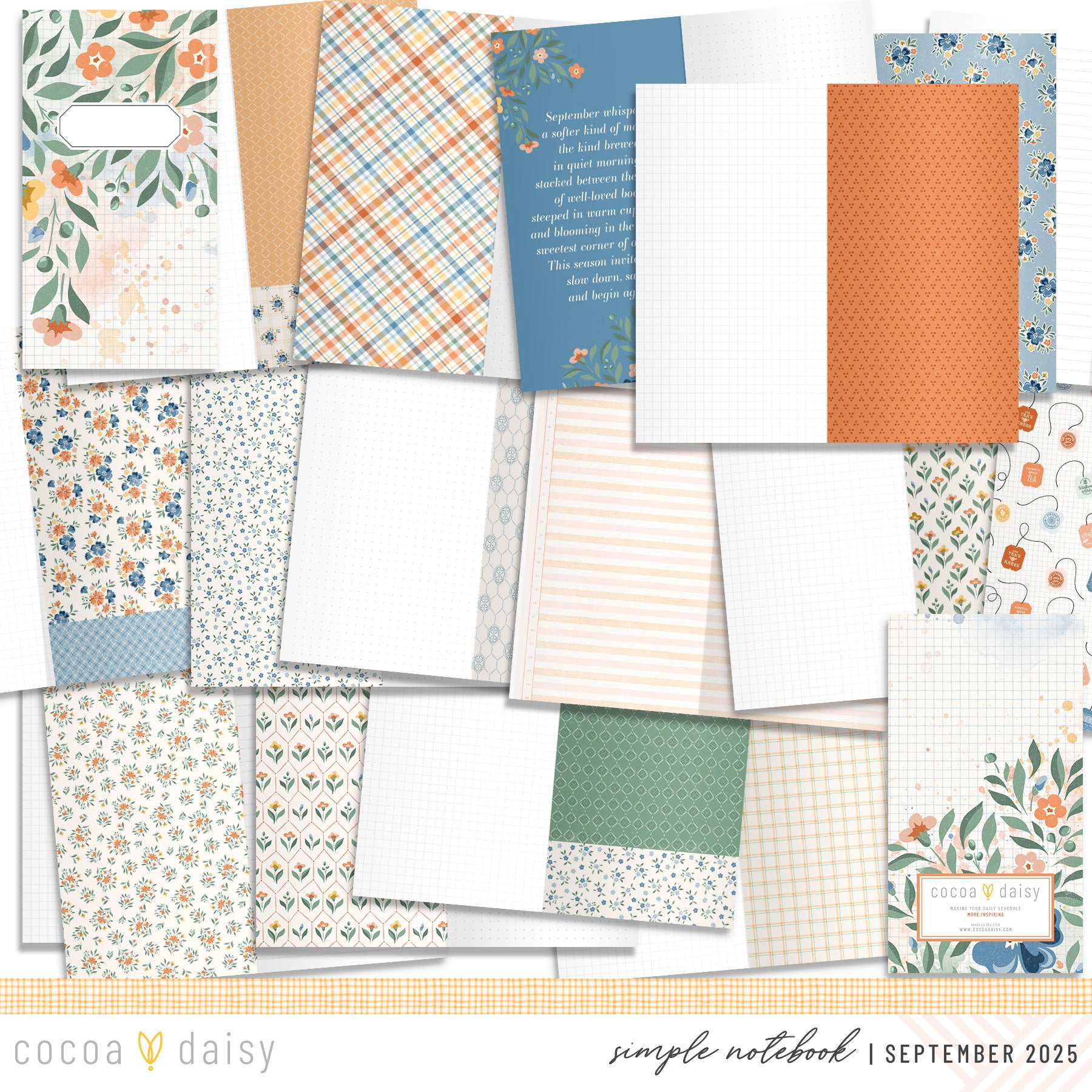 Chapters of September SimpleDaisy Notebook - September 2025