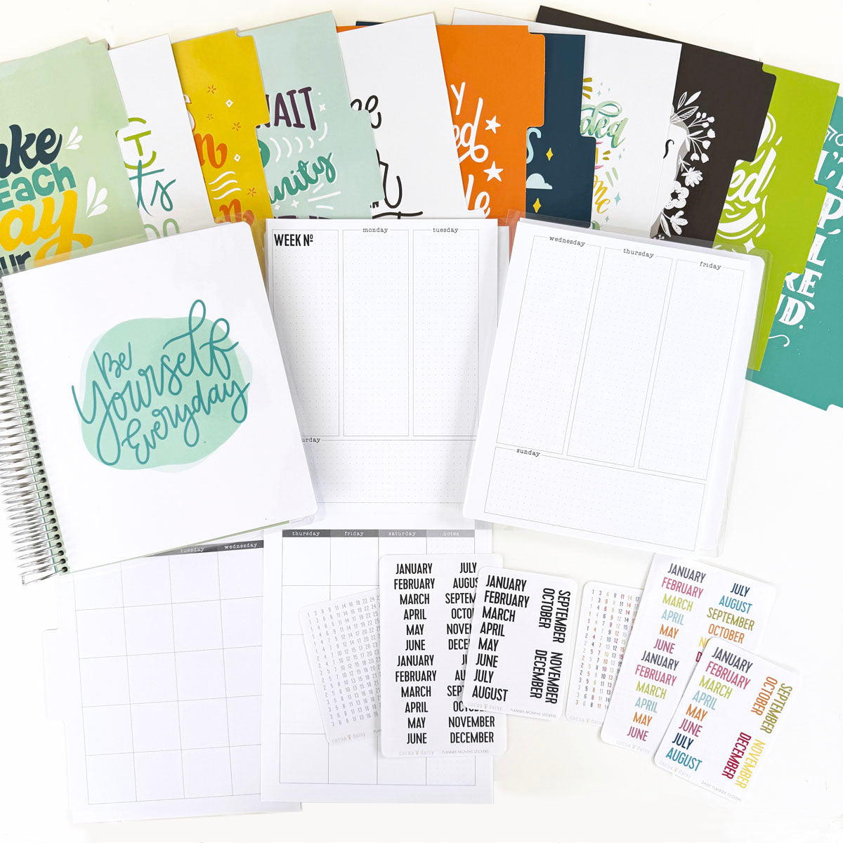 Cocoa Daisy 12 Month Planner - UNBOUND