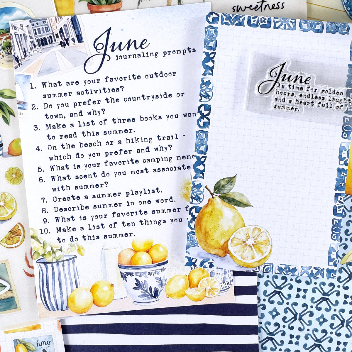Mediterranean Muse Deluxe Journaling Kit- June 2025