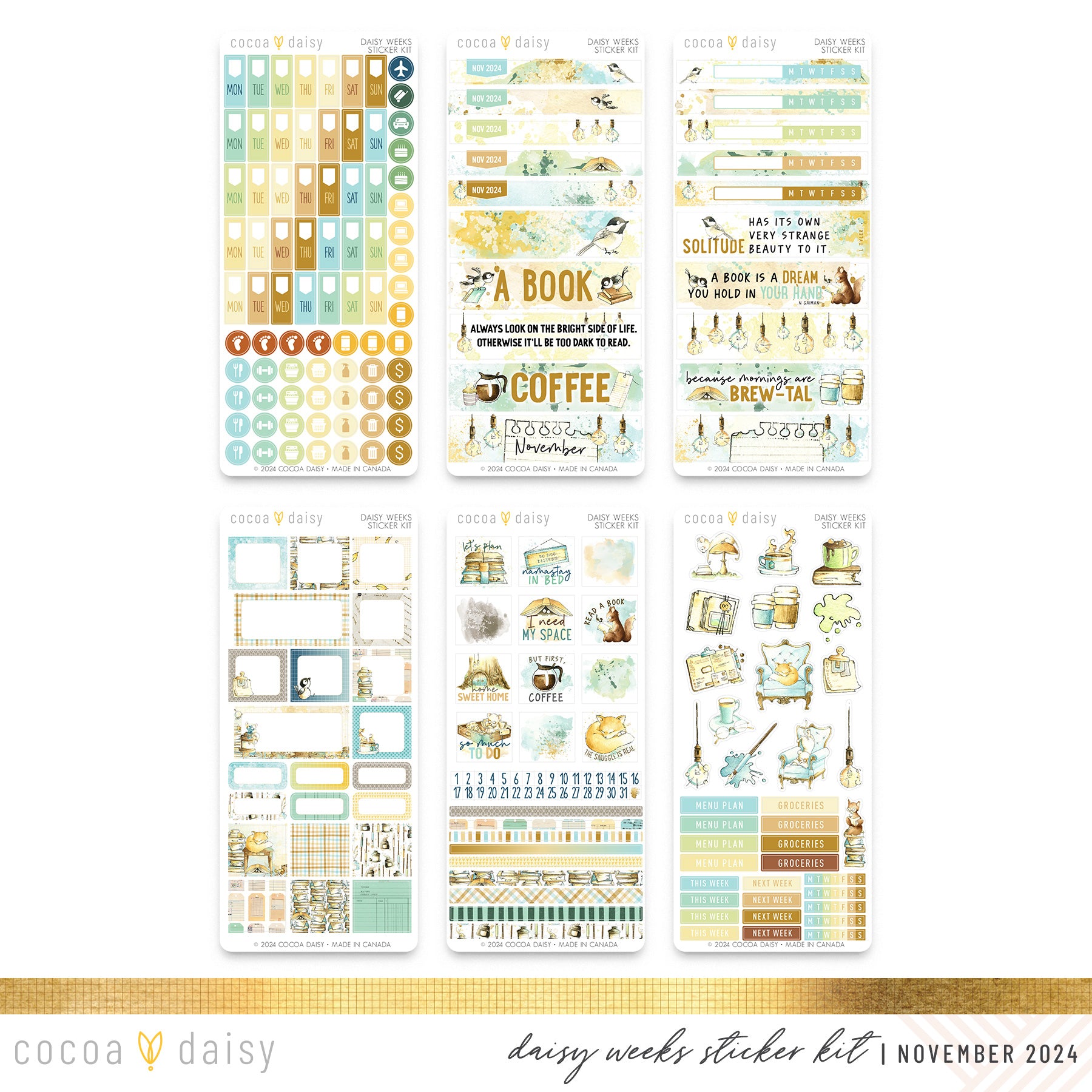 Chapters Daisy Weeks Sticker November 2024 – Cocoa Daisy