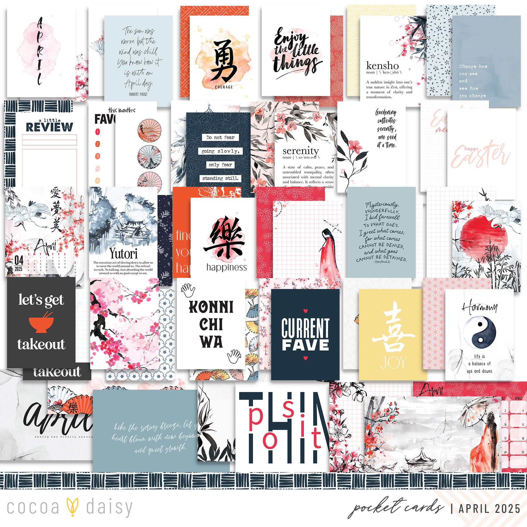 Serenity Scrapbooking Kit - Choose Your Add On - April 2025