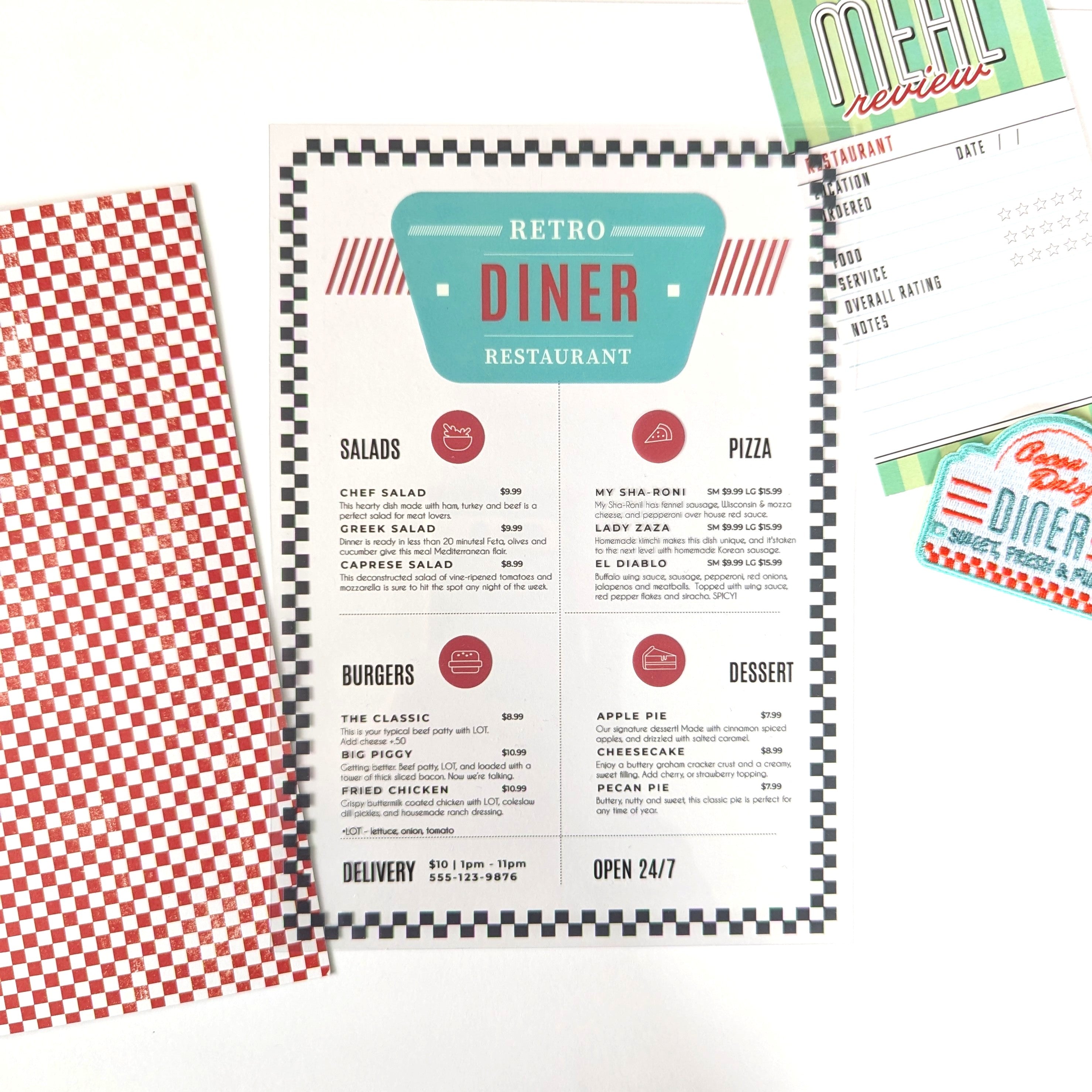 Let's Go "Menu" Overlay from the Planner Kit - June 2024