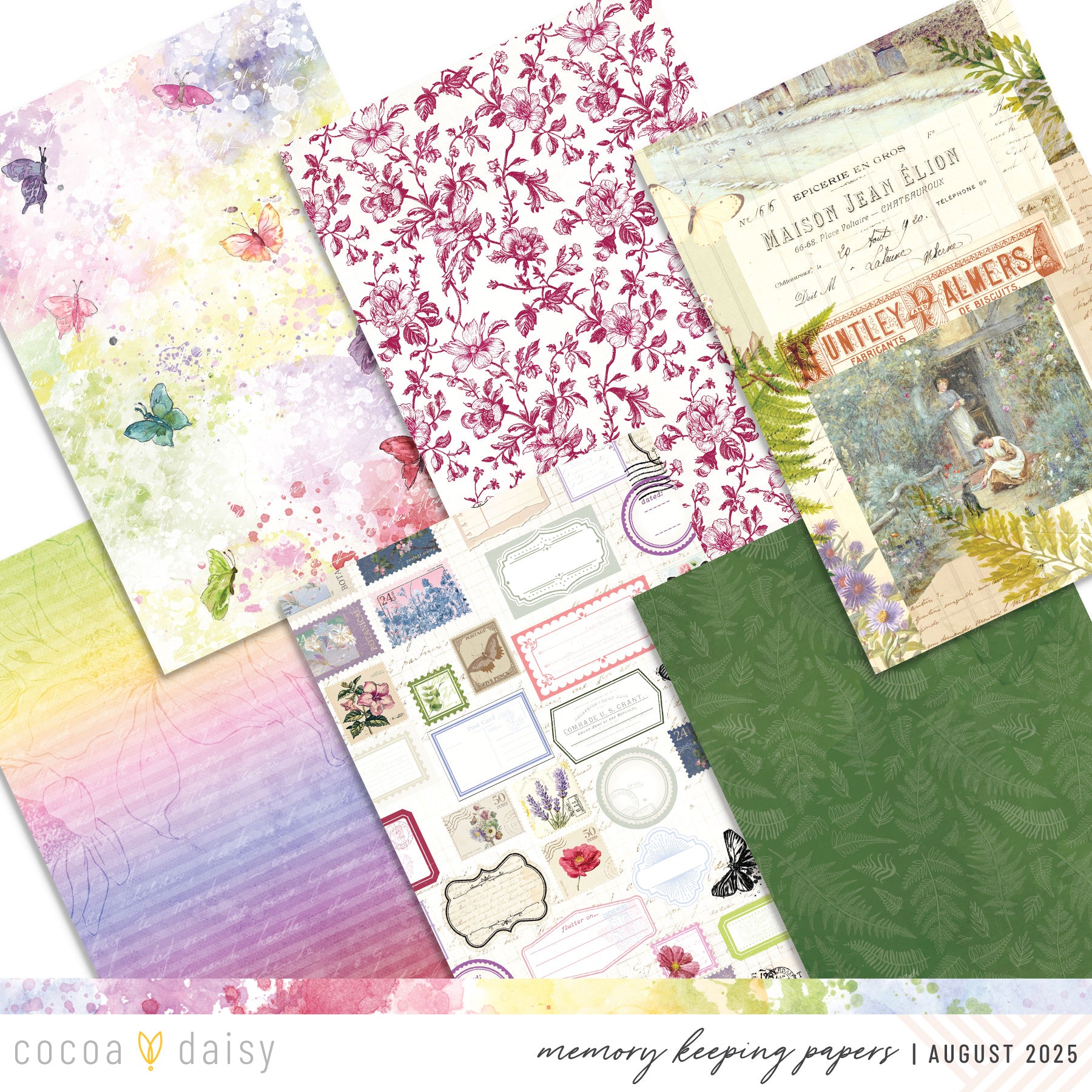 Flutterby Scrapbooking Kit - No Add Ons - August 2025