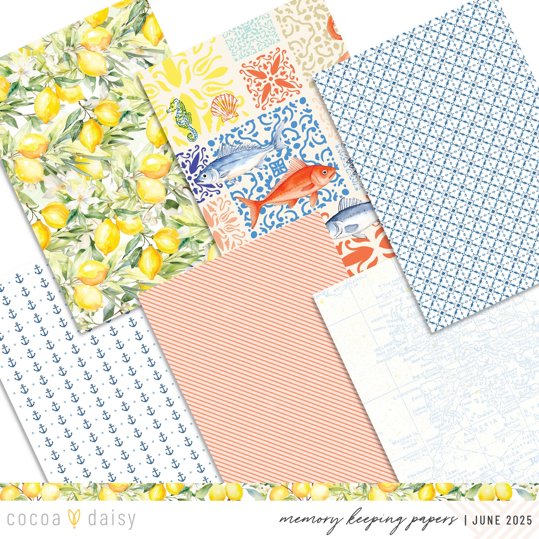 Mediterranean Muse Scrapbooking Kit - Choose Your Add On - June 2025