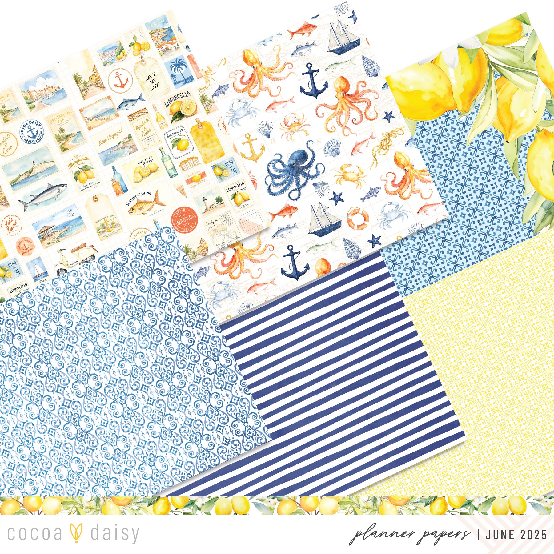 Mediterranean Muse Planner Kit - Choose your insert or notebook - June 2025