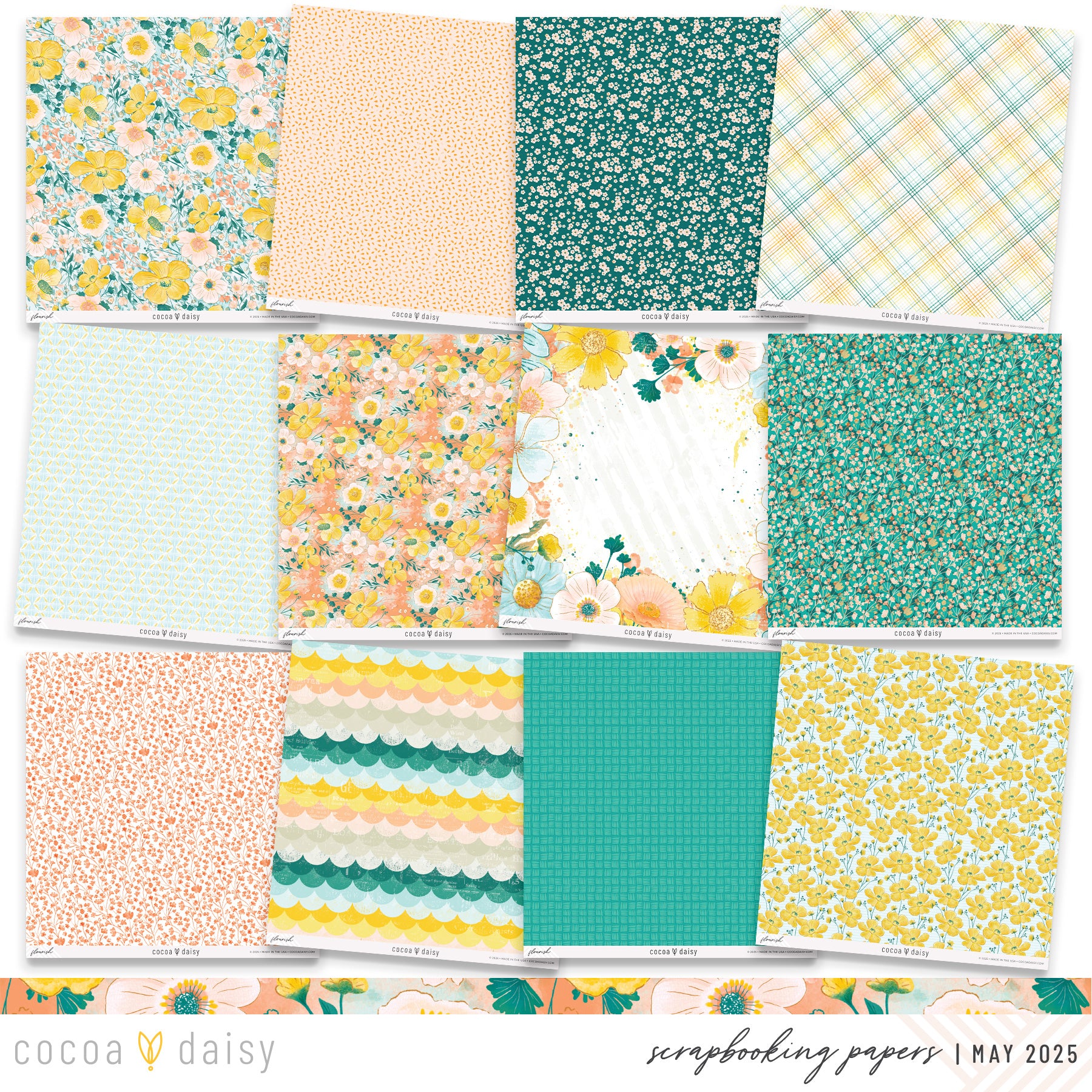 Flourish Scrapbooking Kit - Choose Your Add On - May 2025