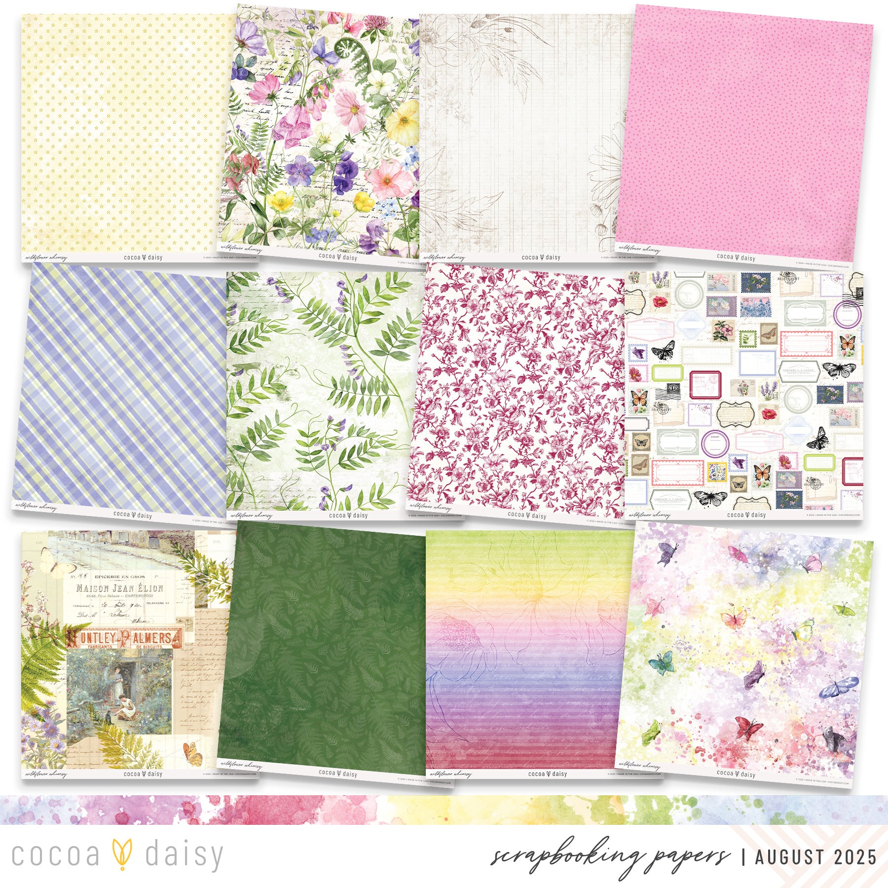 Flutterby Scrapbooking Kit - Choose Your Add On - August 2025